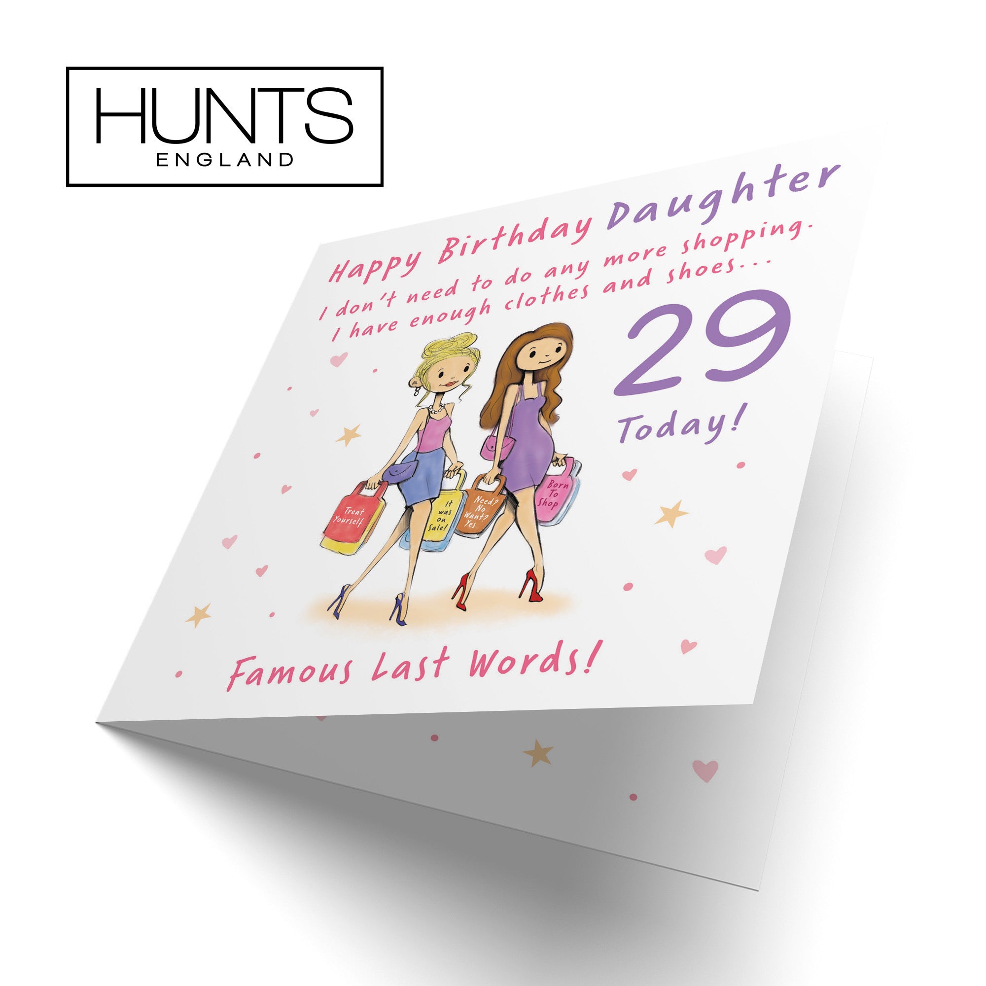 29th Daughter Birthday Card Shopping Silly Squiggles - Default Title (RH00070)