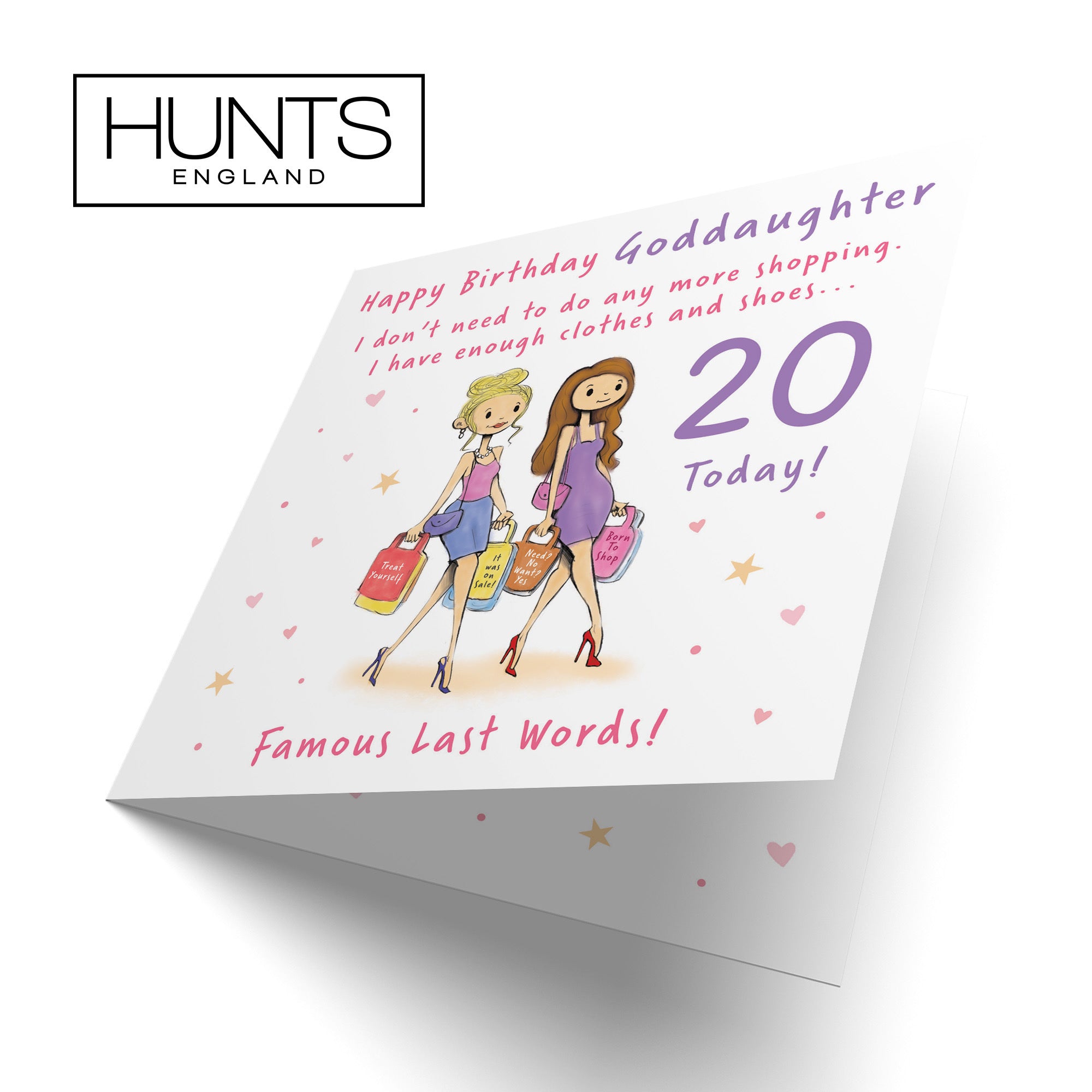 20th Goddaughter Birthday Card Shopping Silly Squiggles - Default Title (RH00088)