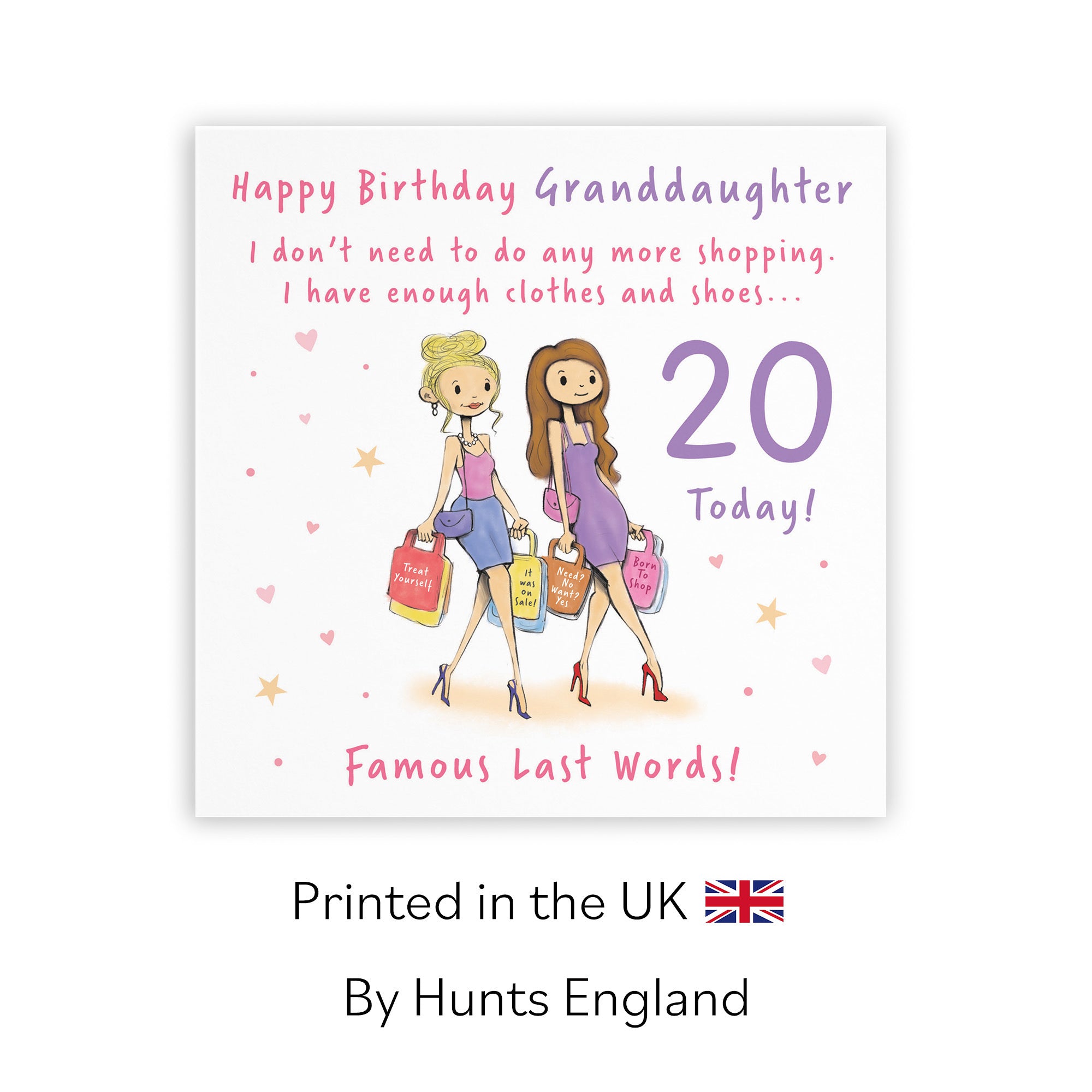 20th Granddaughter Birthday Card Shopping Silly Squiggles - Default Title (RH00104)