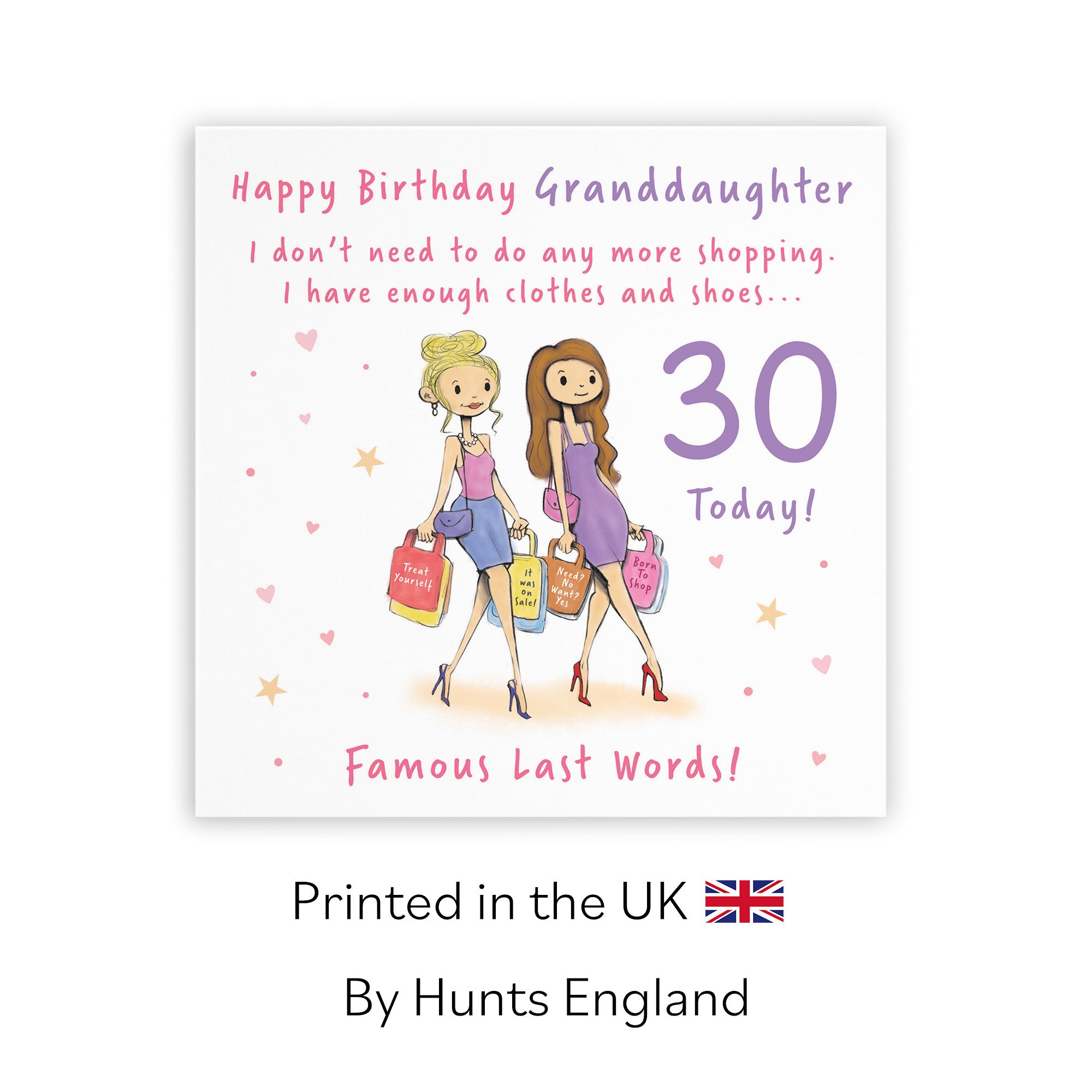 30th Granddaughter Birthday Card Shopping Silly Squiggles - Default Title (RH00107)