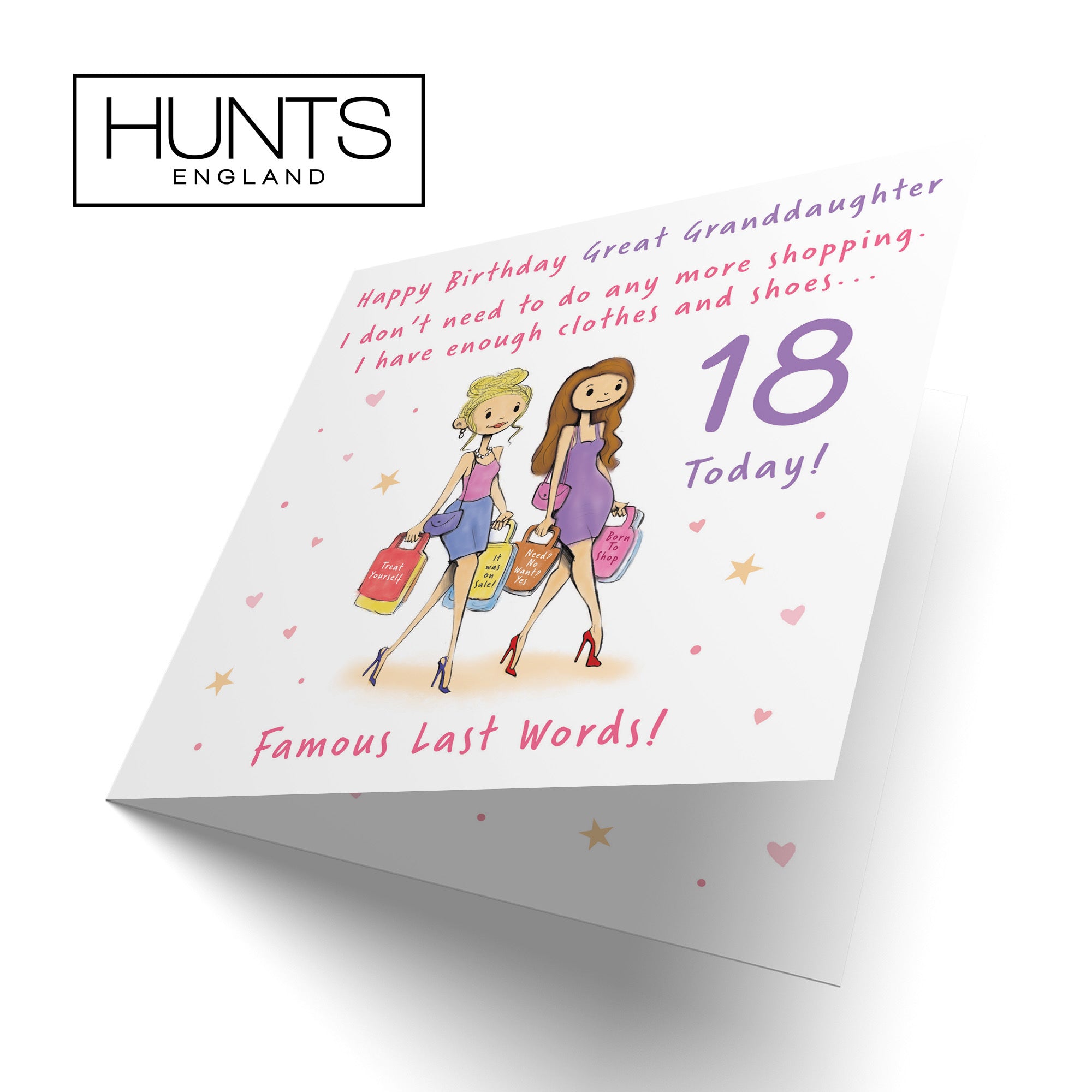 18th Great Granddaughter Birthday Card Shopping Silly Squiggles - Default Title (RH00112)