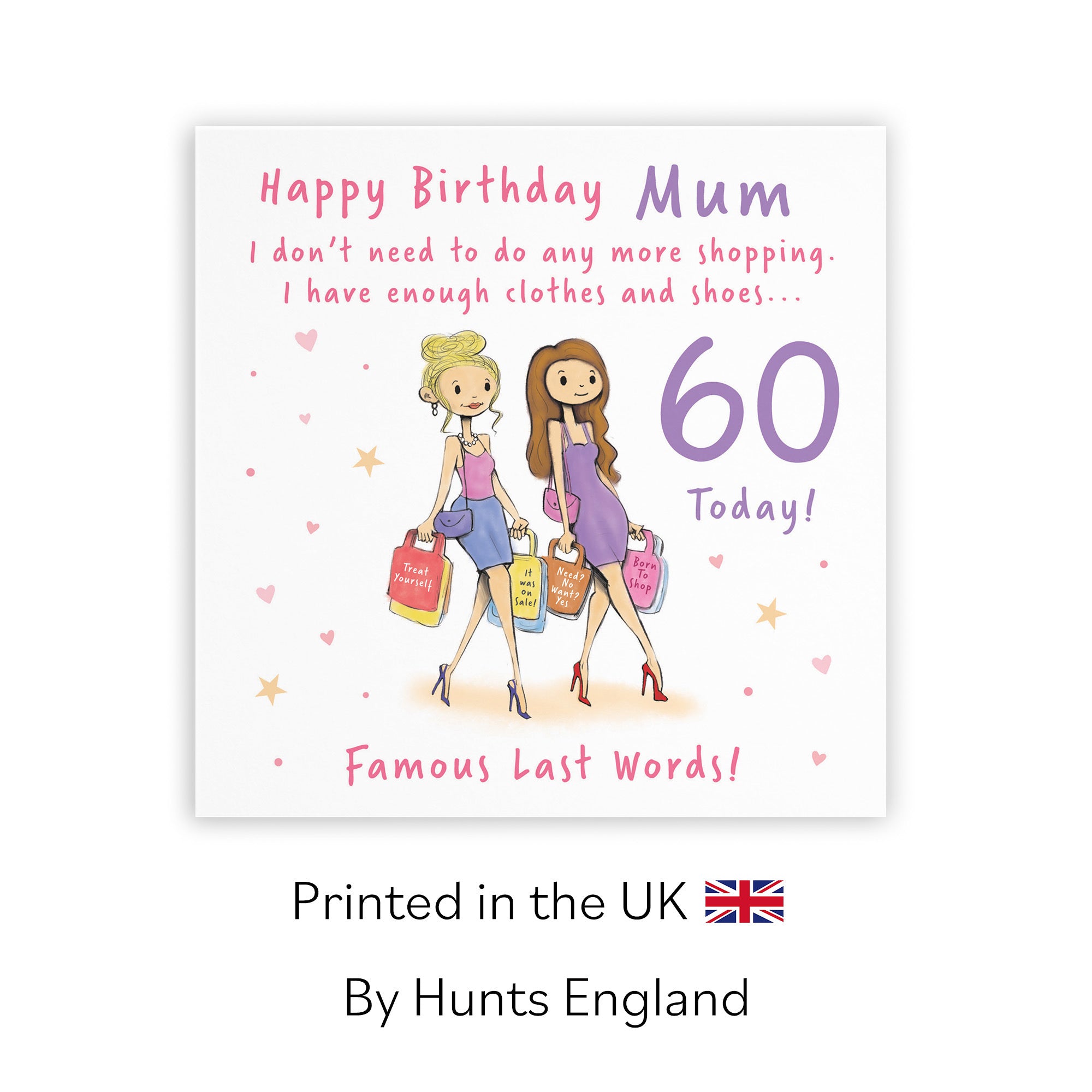 60th Mum Birthday Card Shopping Silly Squiggles - Default Title (RH00115)