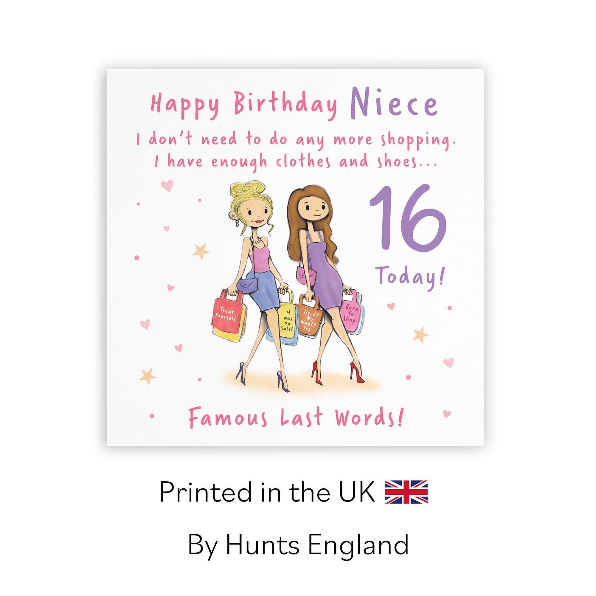 16th Niece Birthday Card Shopping Silly Squiggles - Default Title (RH00116)