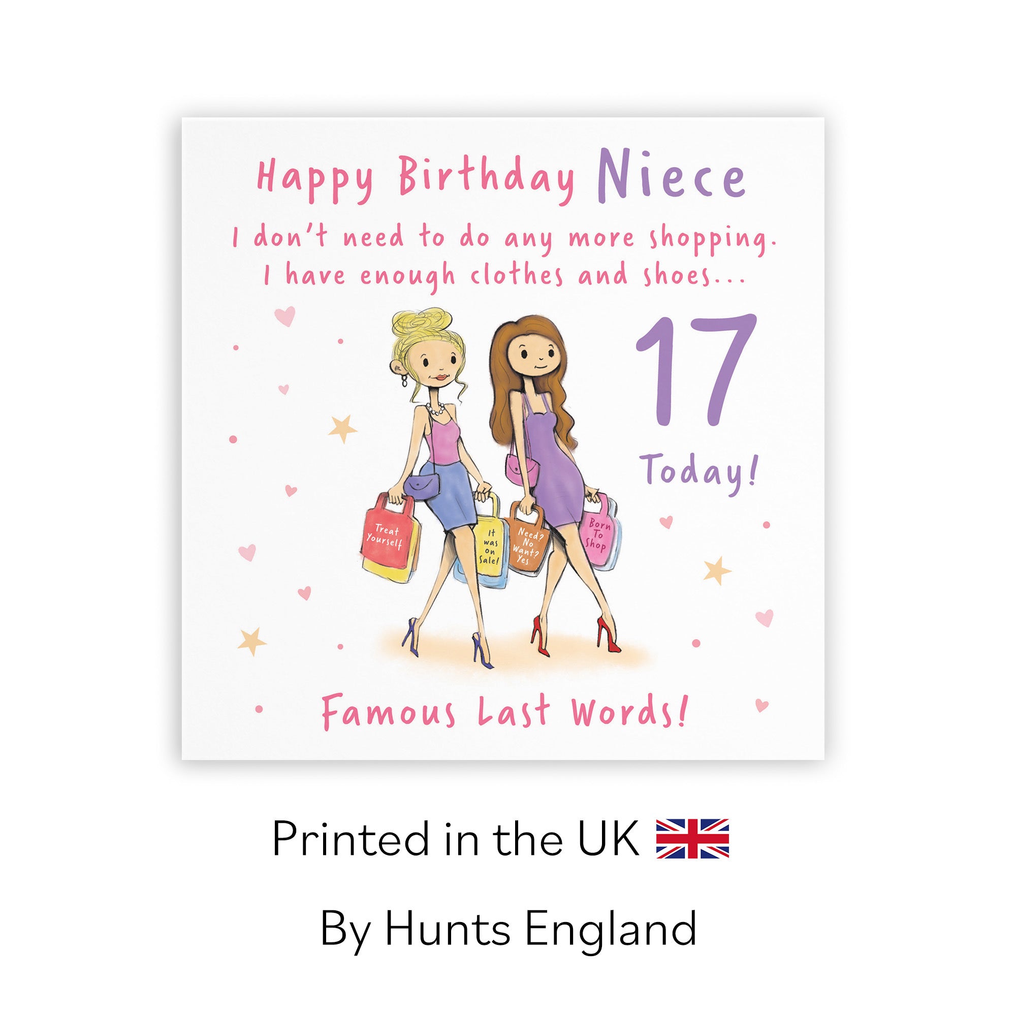 17th Niece Birthday Card Shopping Silly Squiggles - Default Title (RH00117)