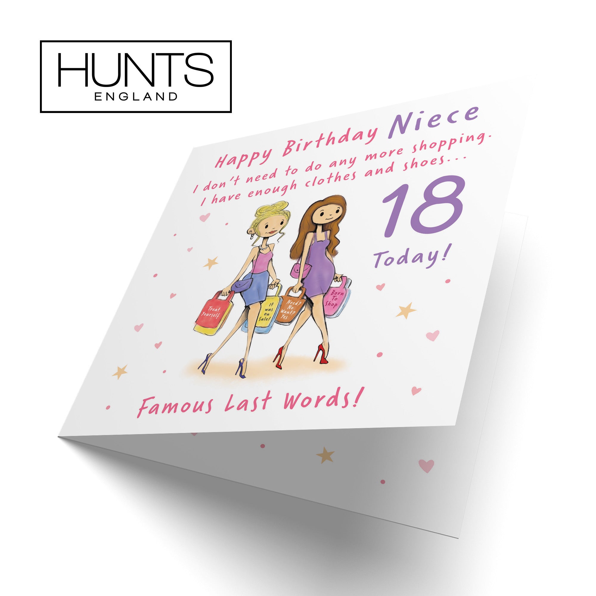 18th Niece Birthday Card Shopping Silly Squiggles - Default Title (RH00118)