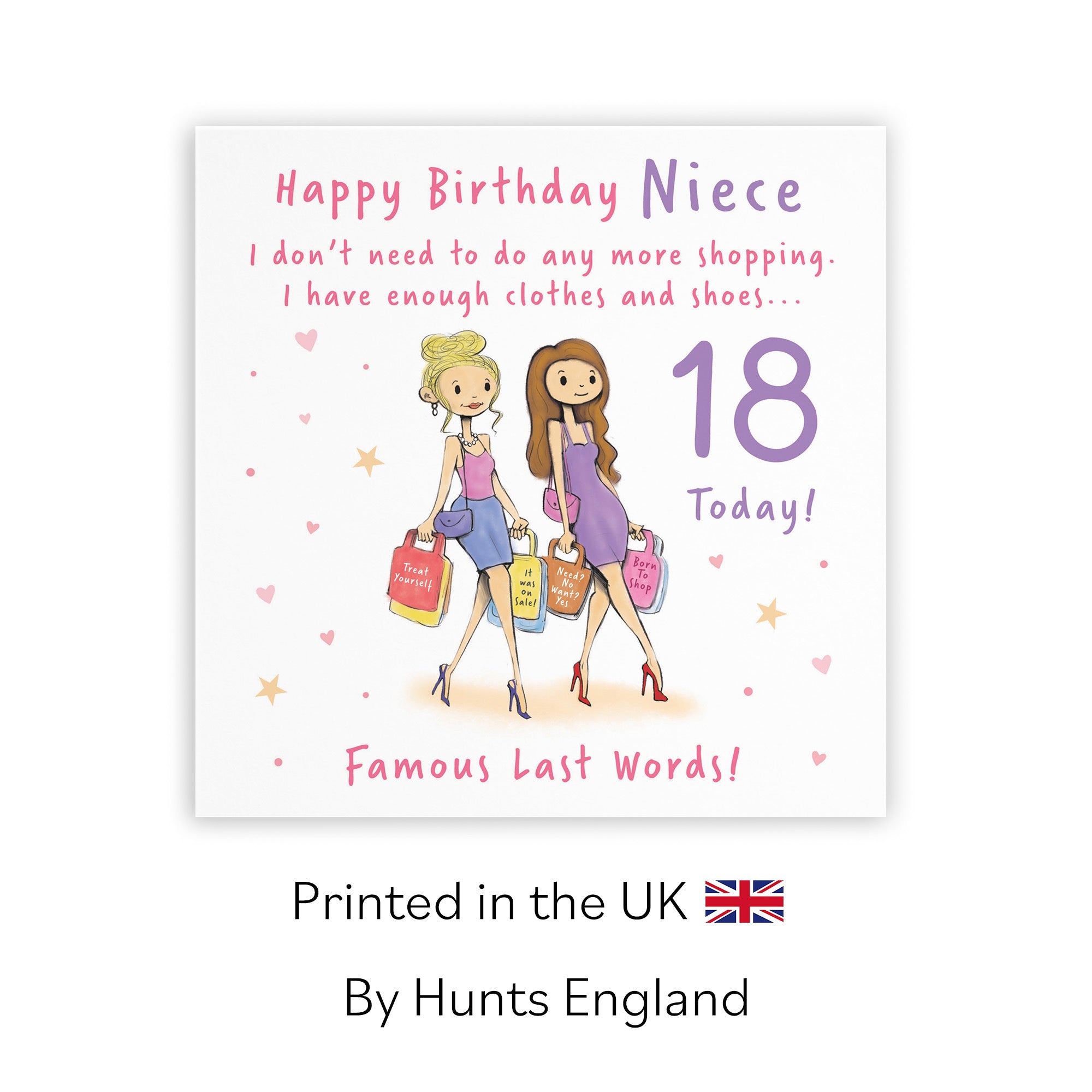18th Niece Birthday Card Shopping Silly Squiggles - Default Title (RH00118)
