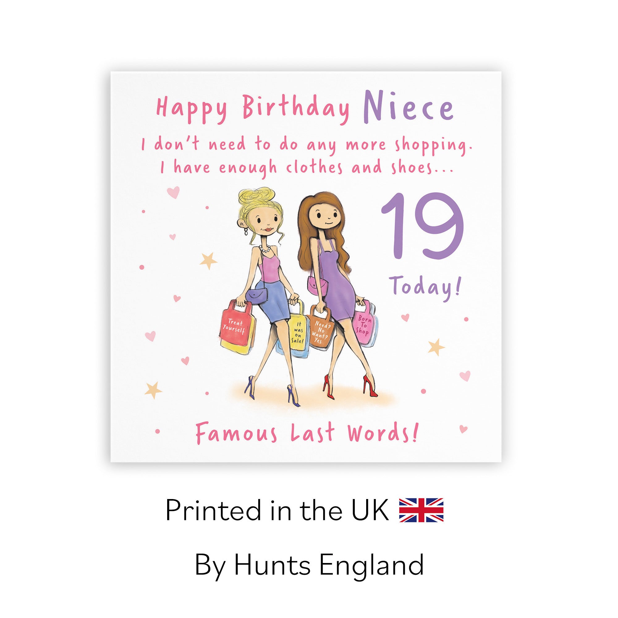 19th Niece Birthday Card Shopping Silly Squiggles - Default Title (RH00119)