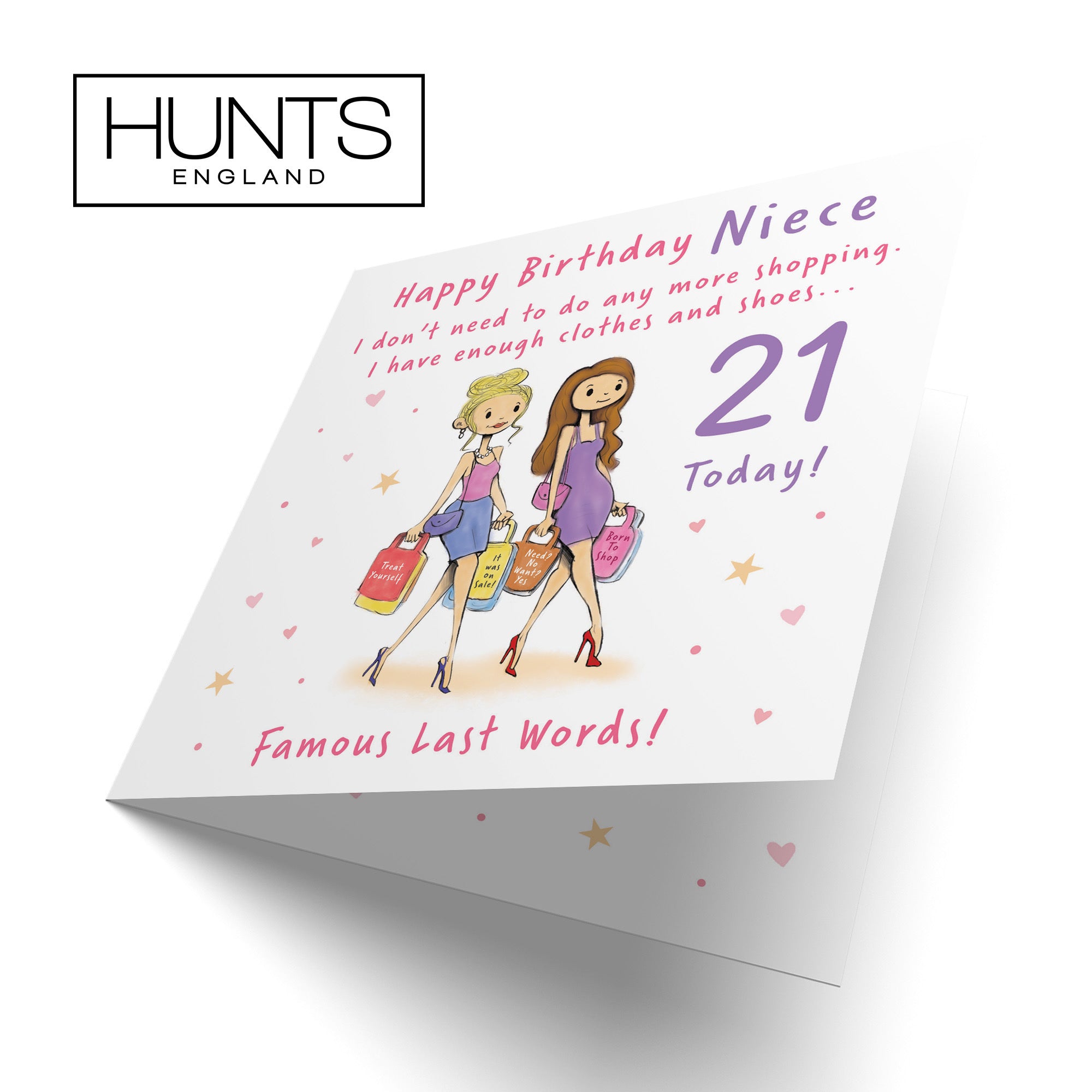 21st Niece Birthday Card Shopping Silly Squiggles - Default Title (RH00121)