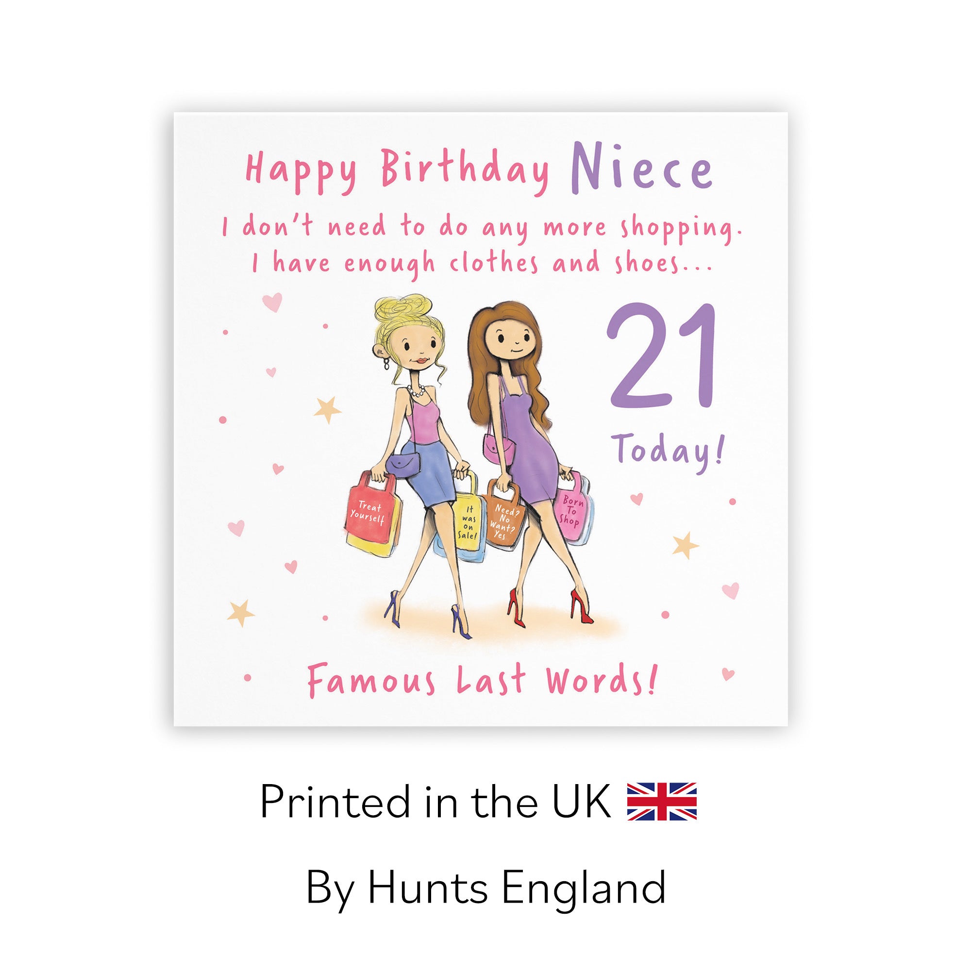 21st Niece Birthday Card Shopping Silly Squiggles - Default Title (RH00121)