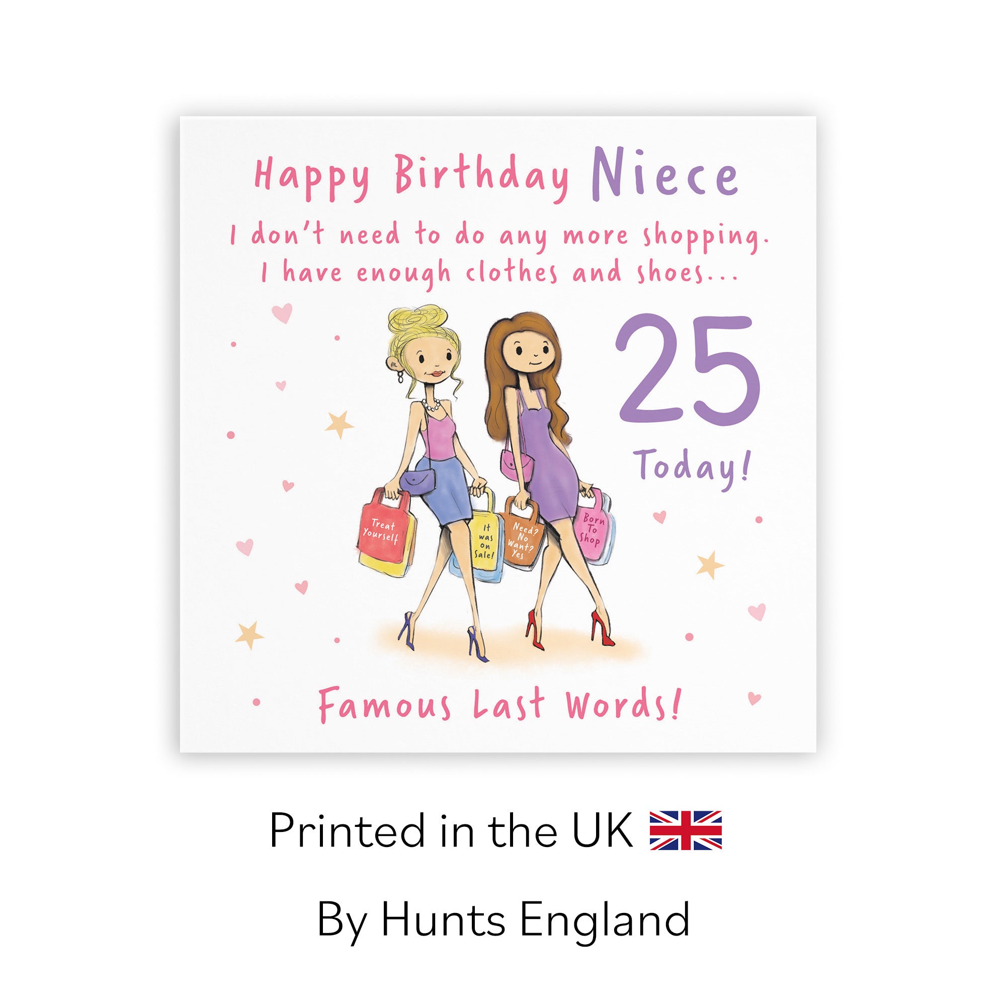 25th Niece Birthday Card Shopping Silly Squiggles - Default Title (RH00122)