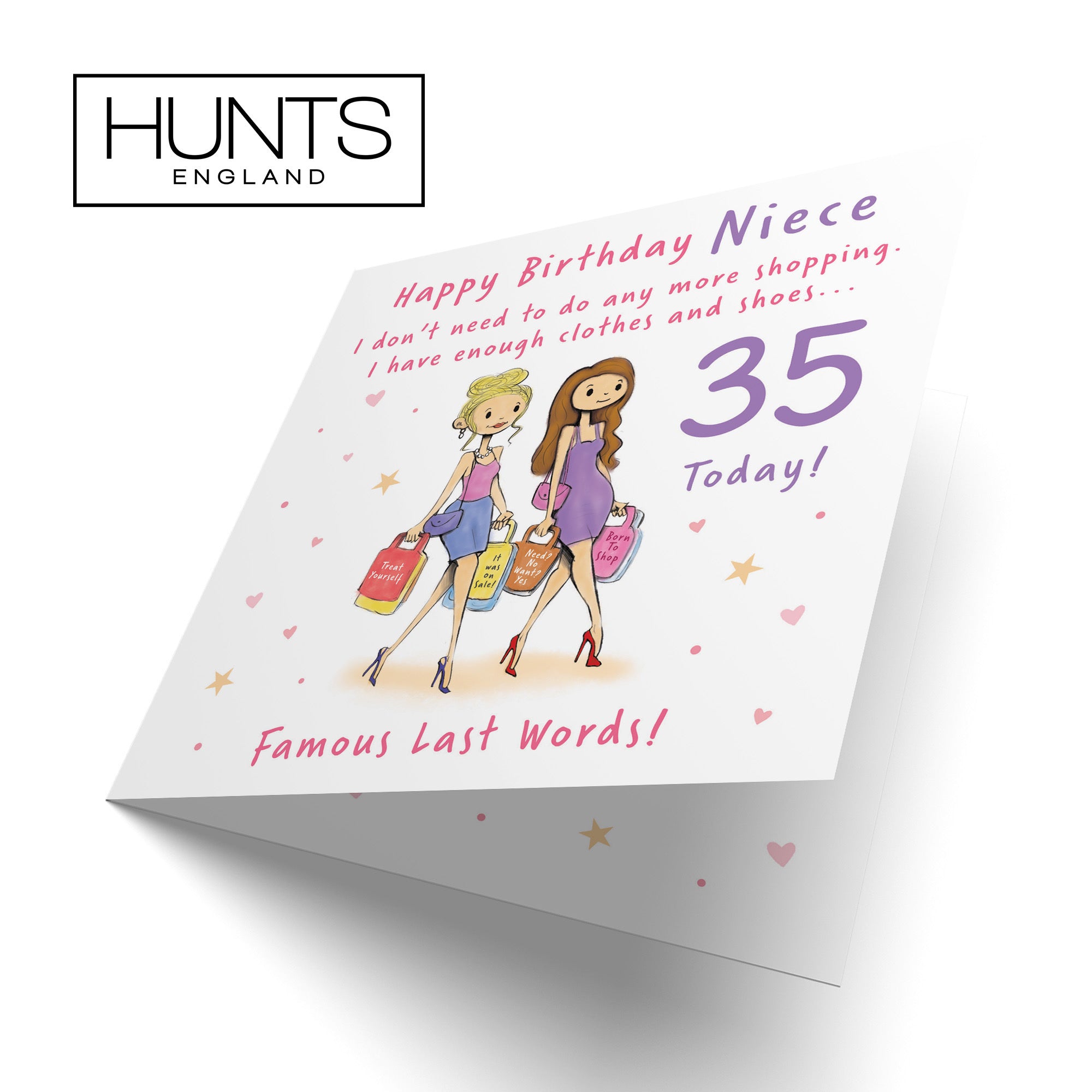 35th Niece Birthday Card Shopping Silly Squiggles - Default Title (RH00124)