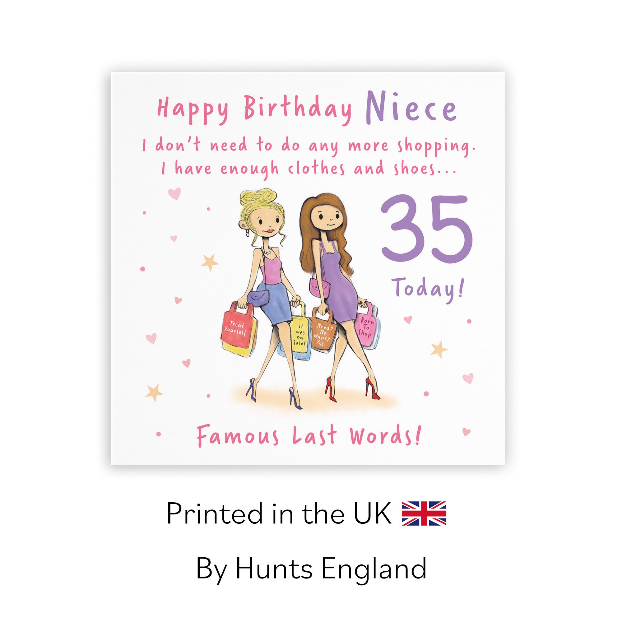 35th Niece Birthday Card Shopping Silly Squiggles - Default Title (RH00124)