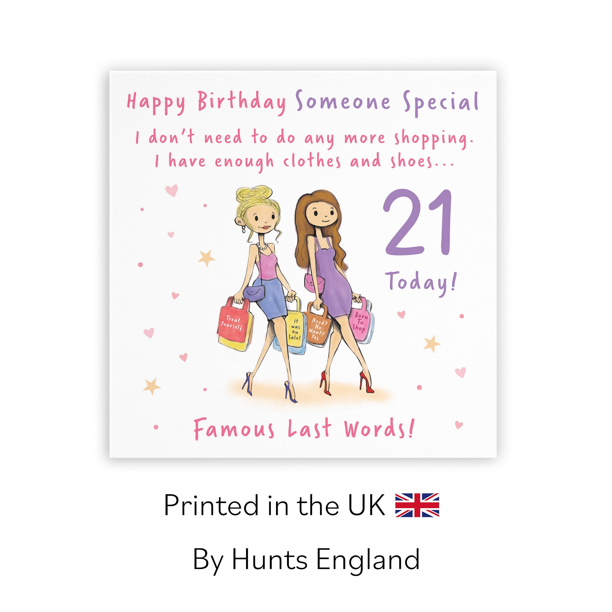 Female 21st Someone Special Birthday Card Shopping Silly Squiggles - Default Title (RH00142)