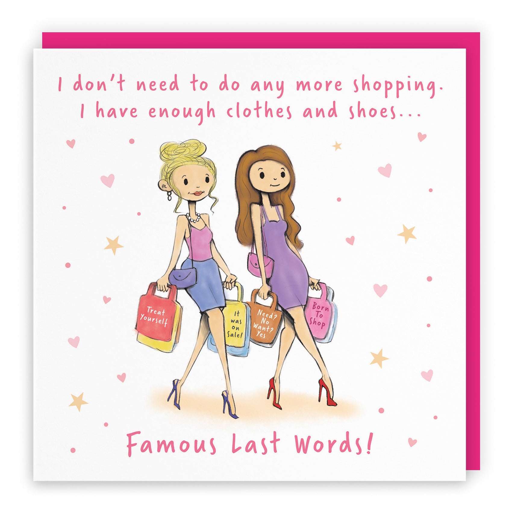 Women's Any Occasion Card Shopping Silly Squiggles - Default Title (RH00152)