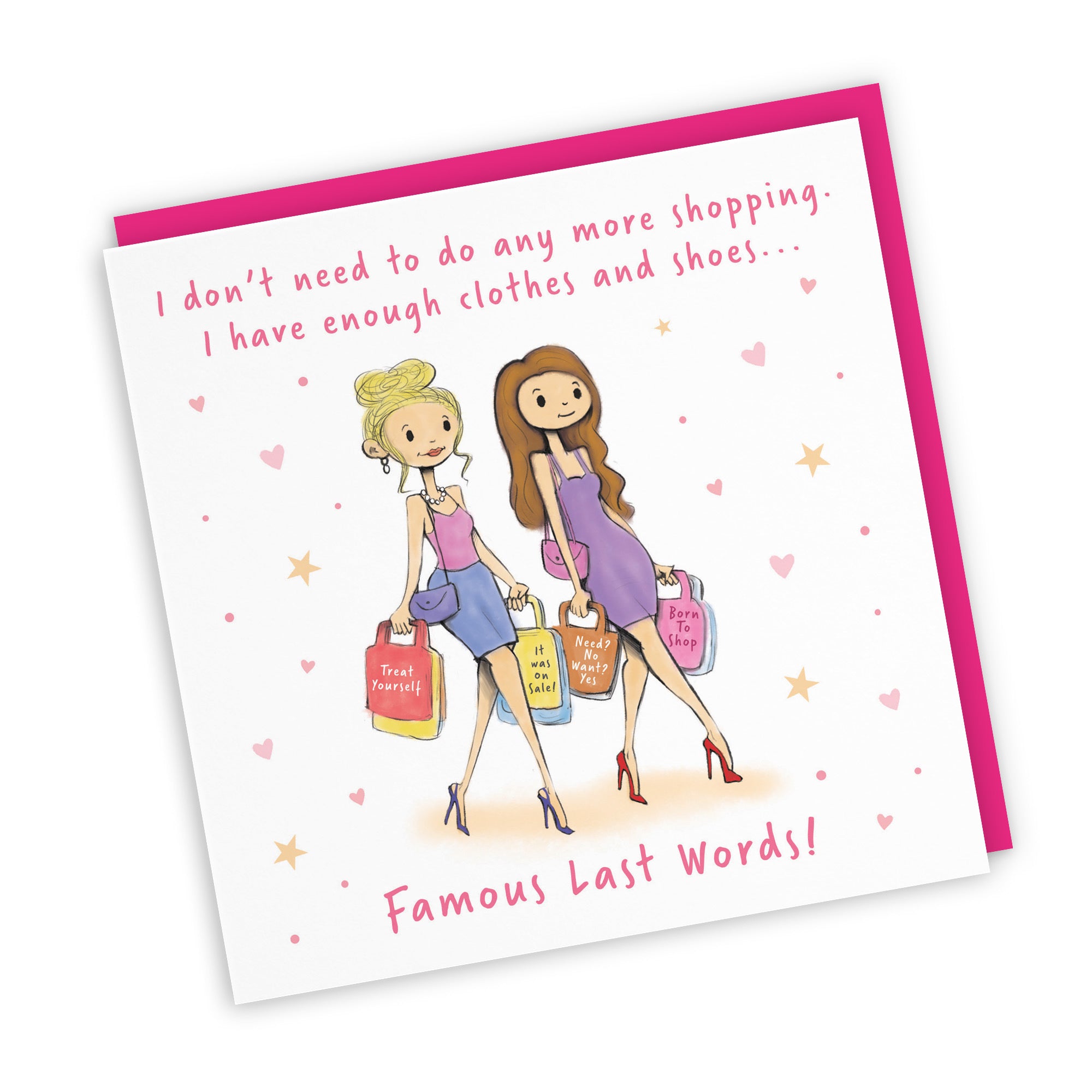 Women's Any Occasion Card Shopping Silly Squiggles - Default Title (RH00152)