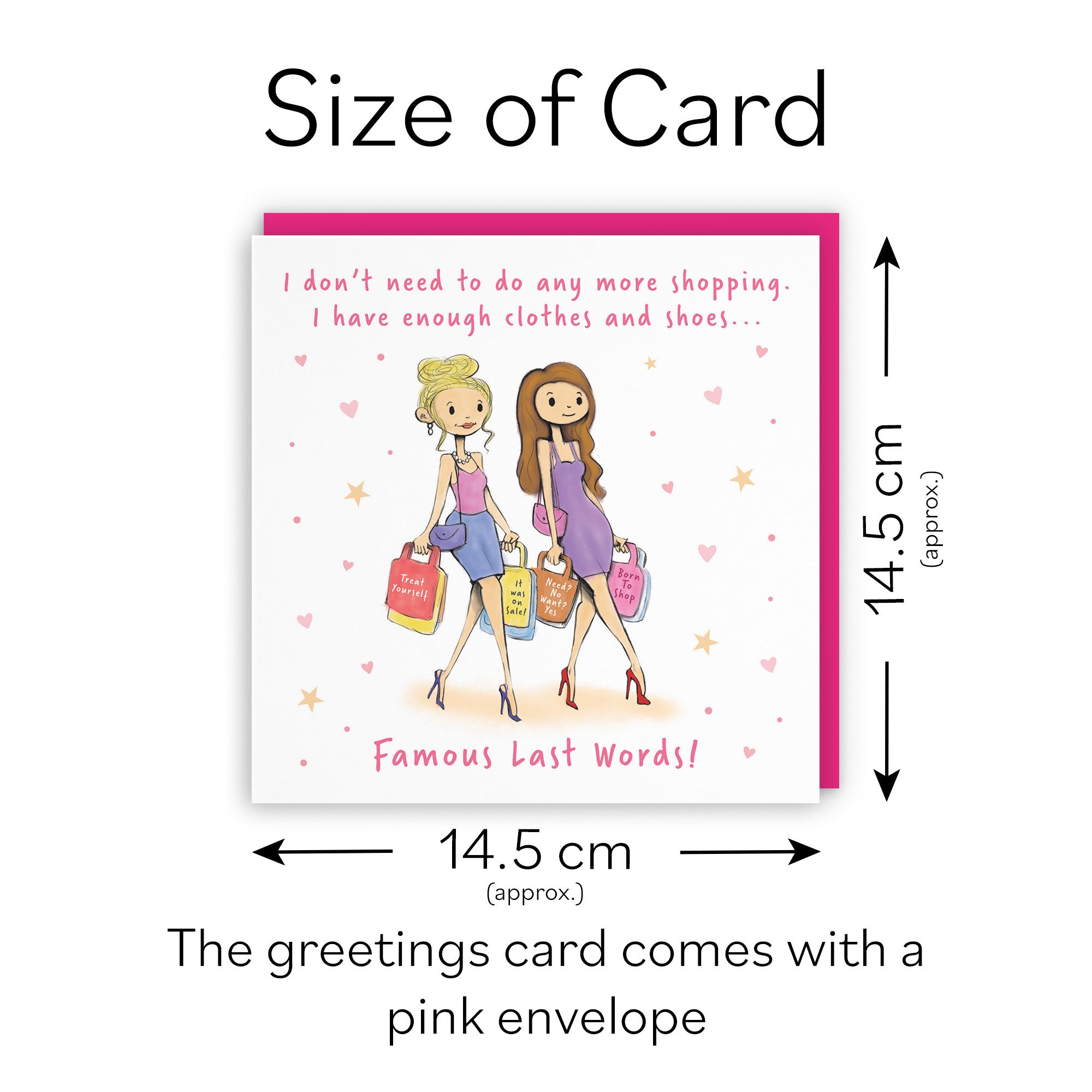 Women's Any Occasion Card Shopping Silly Squiggles - Default Title (RH00152)