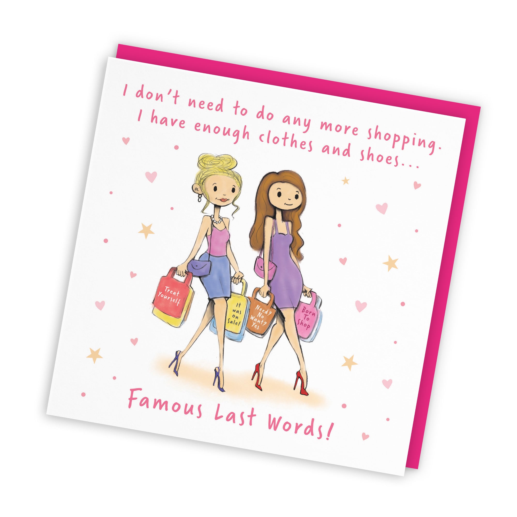 Women's Any Occasion Card Shopping Silly Squiggles - Default Title (RH00152)
