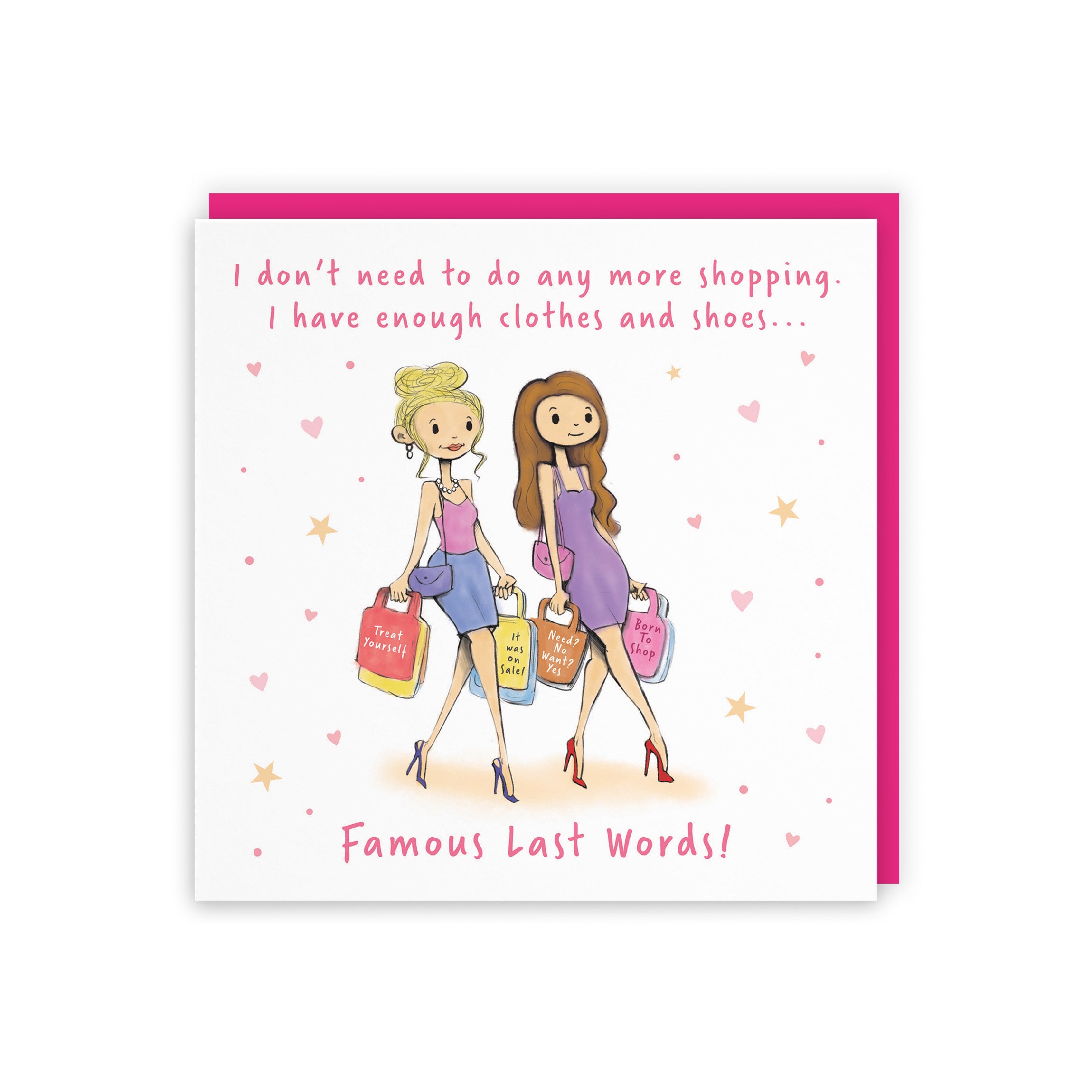 Women's Any Occasion Card Shopping Silly Squiggles - Default Title (RH00152)