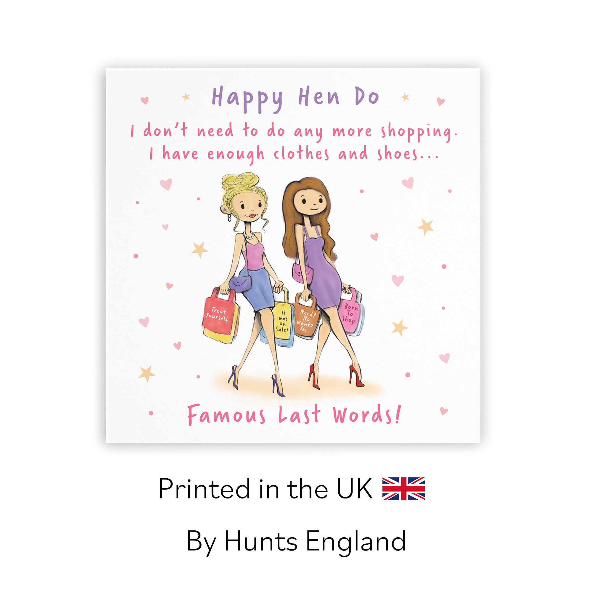 Women's Hen Party Card Shopping Silly Squiggles - Default Title (RH00153)