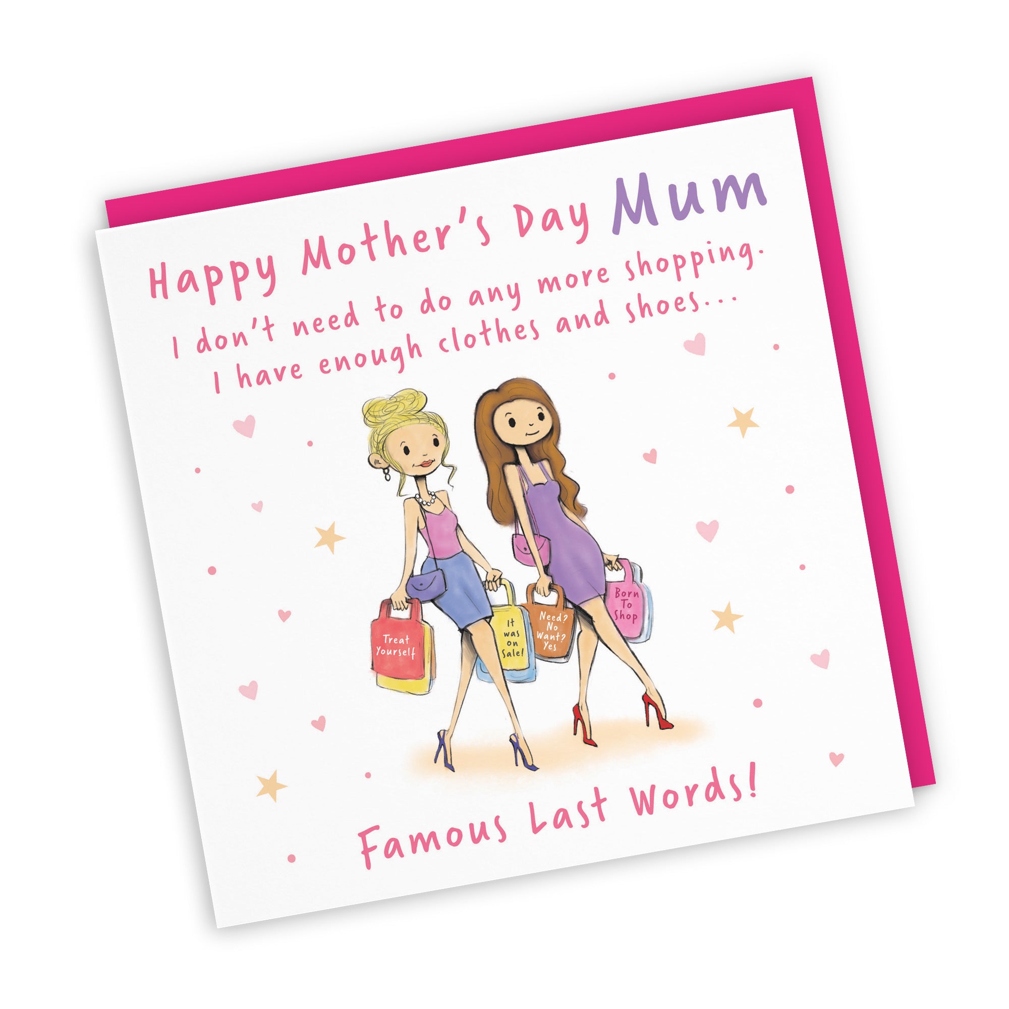 Mum Mother's Day Card Shopping Silly Squiggles - Default Title (RH00157)