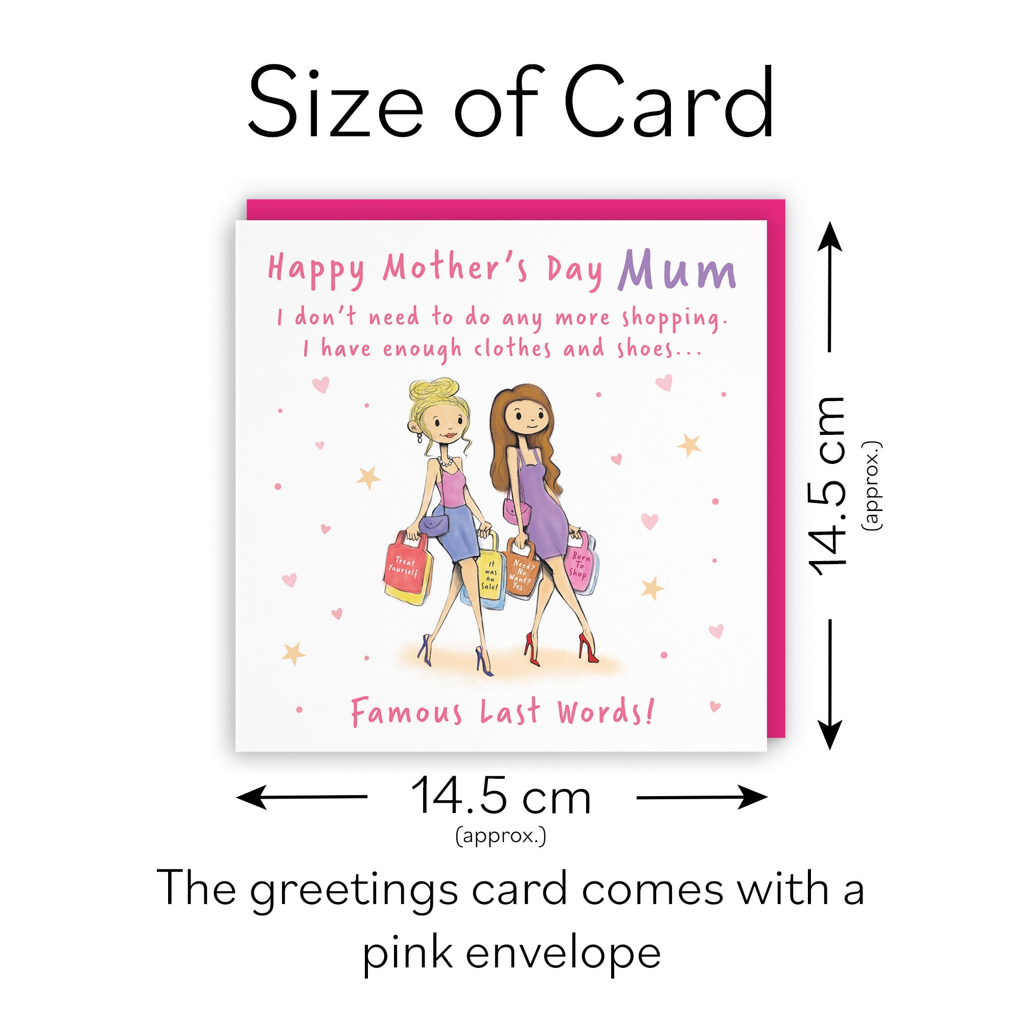 Mum Mother's Day Card Shopping Silly Squiggles - Default Title (RH00157)