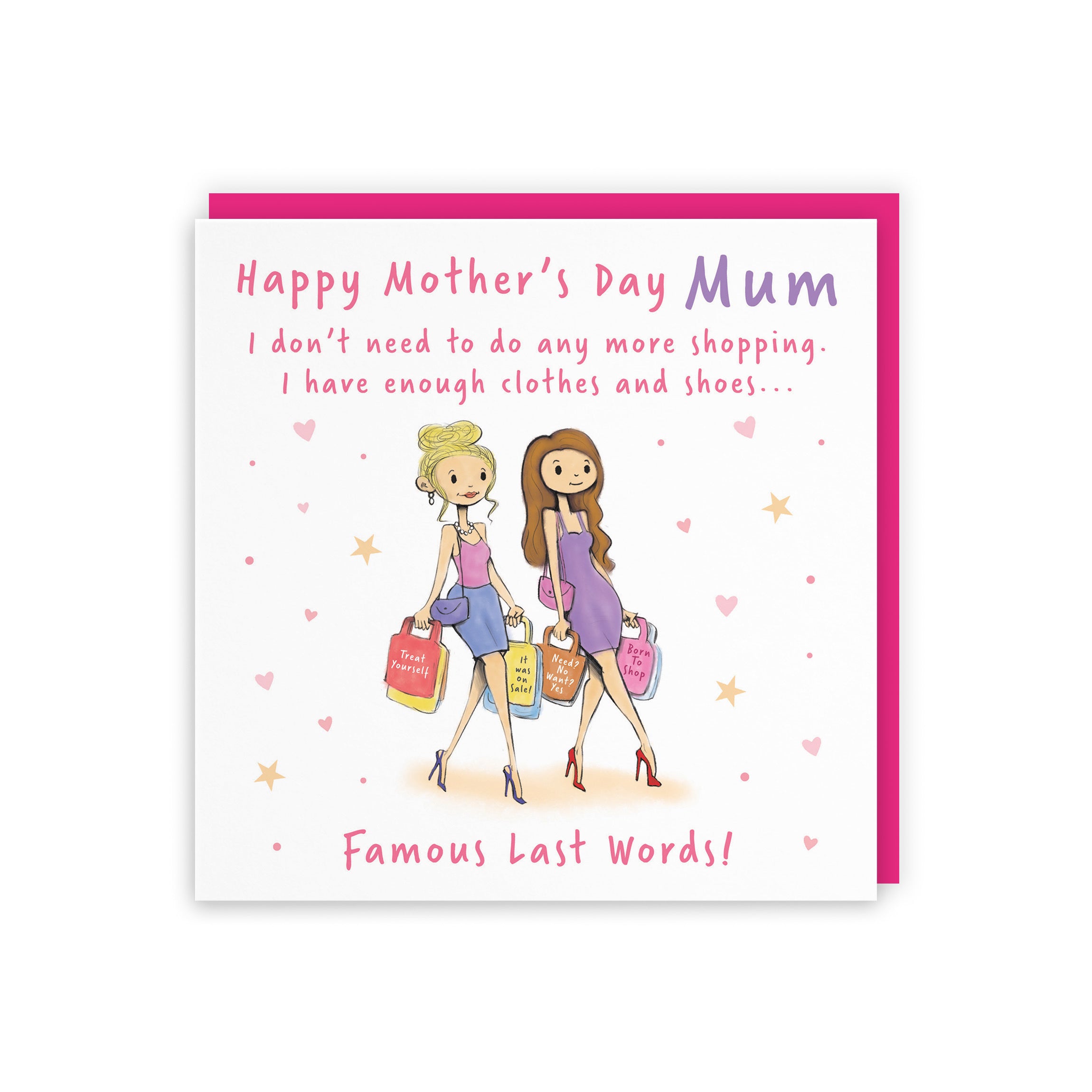 Mum Mother's Day Card Shopping Silly Squiggles - Default Title (RH00157)
