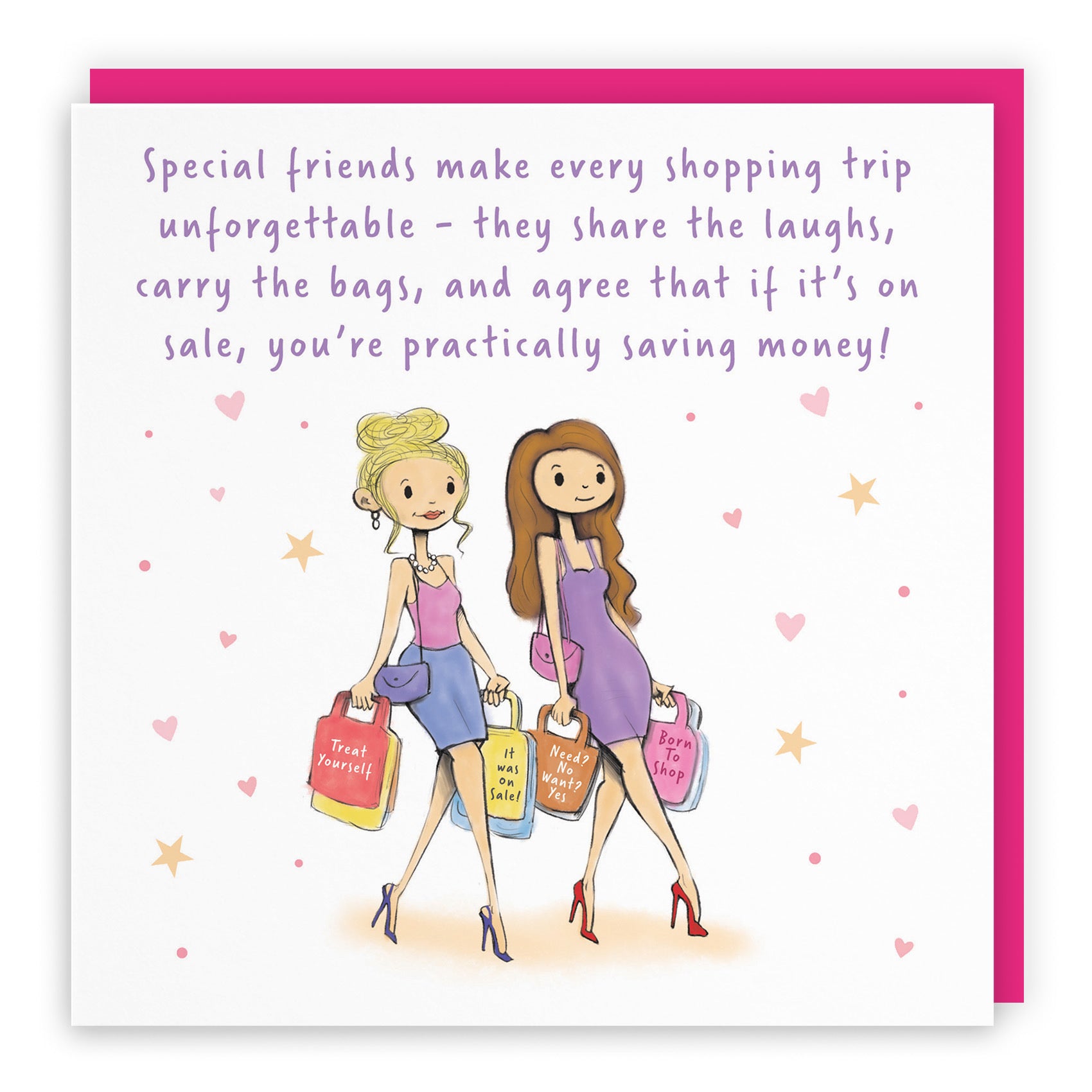 Women's Friendship Card Shopping Silly Squiggles - Default Title (RH00158)