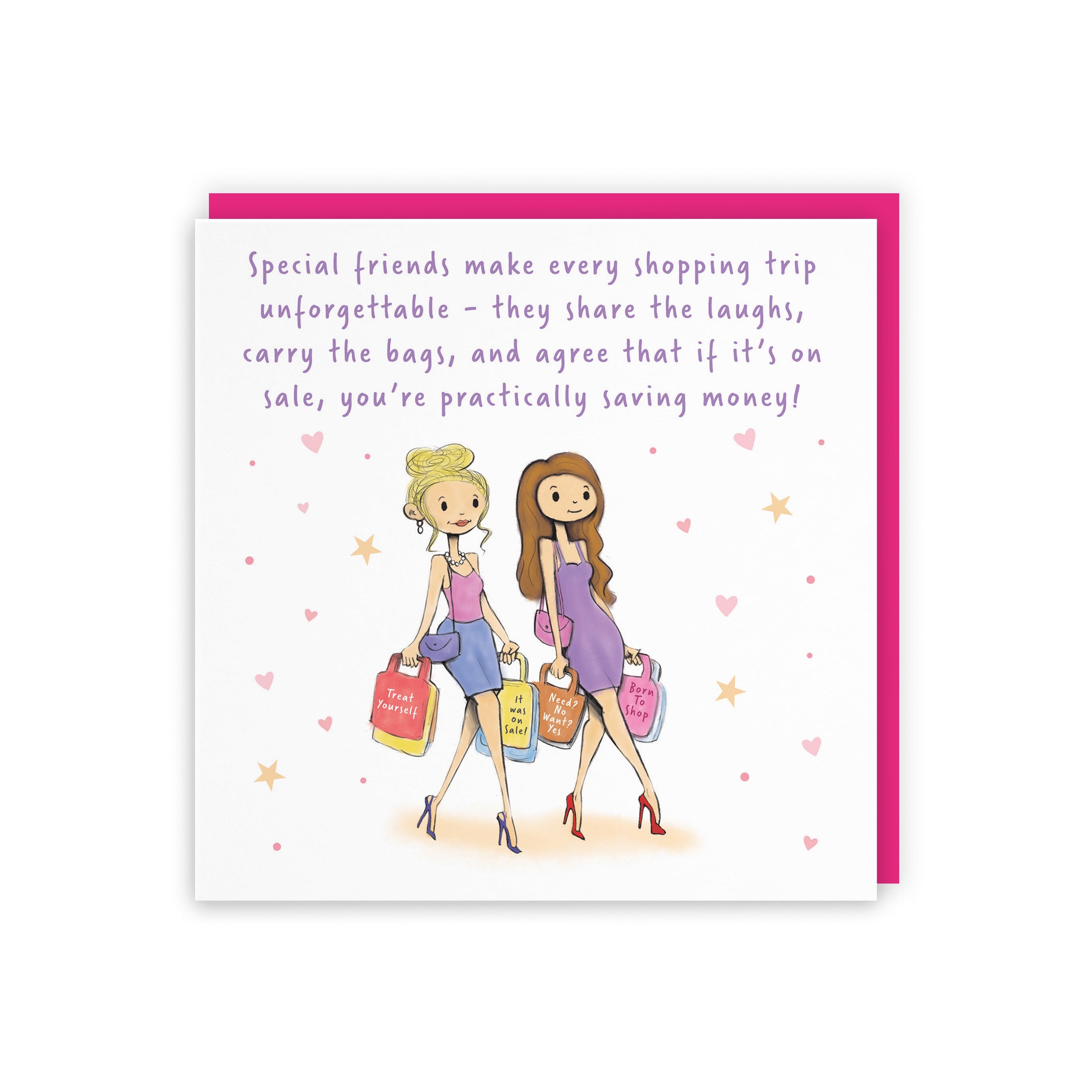 Women's Friendship Card Shopping Silly Squiggles - Default Title (RH00158)