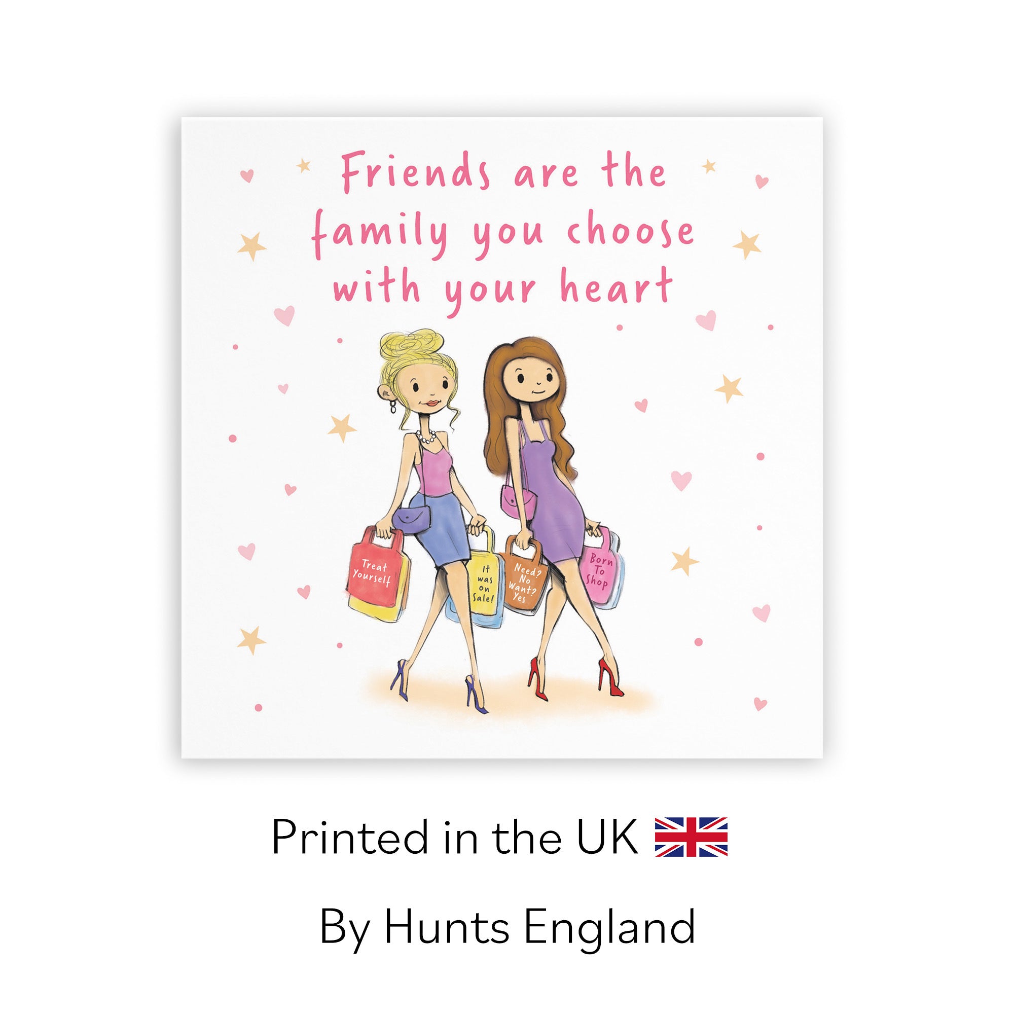 Friends Are Family You Choose Friendship Card Shopping Silly Squiggles - Default Title (RH00159)