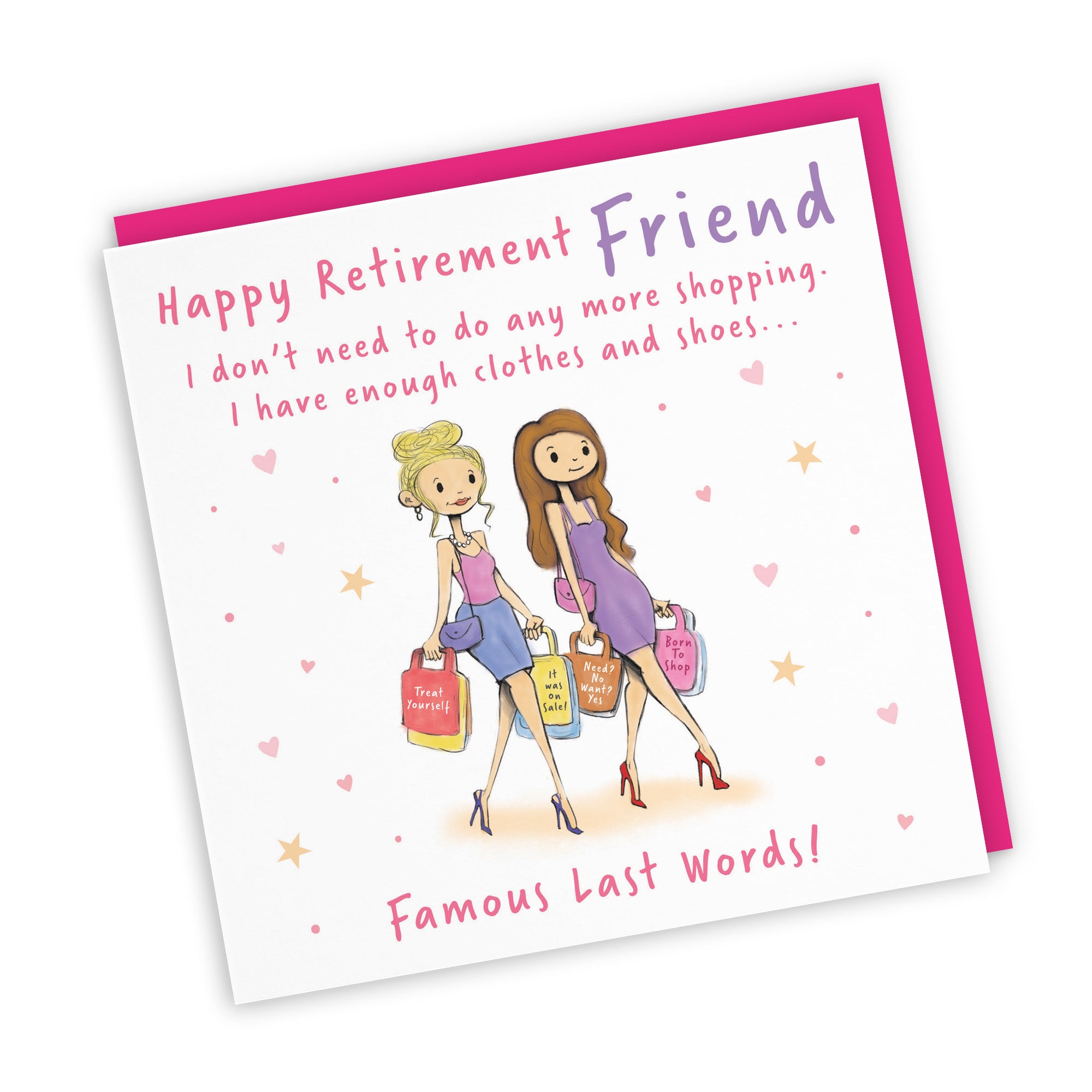 Female Friend Retirement Card Shopping Silly Squiggles - Default Title (RH00162)