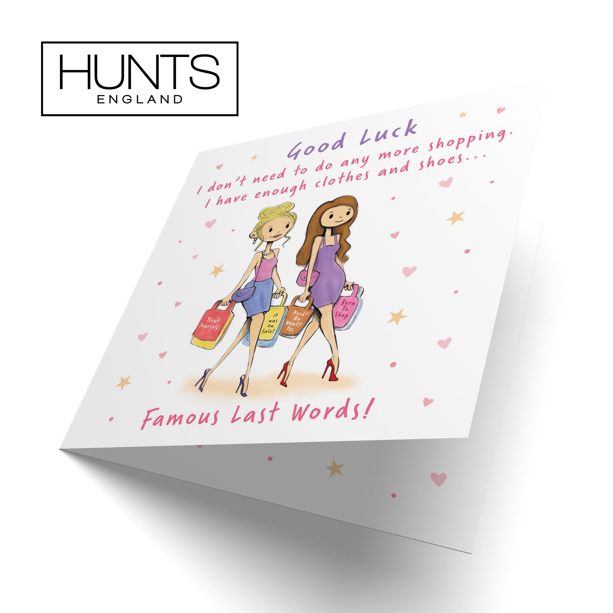 Women's Good Luck Card Shopping Silly Squiggles - Default Title (RH00163)