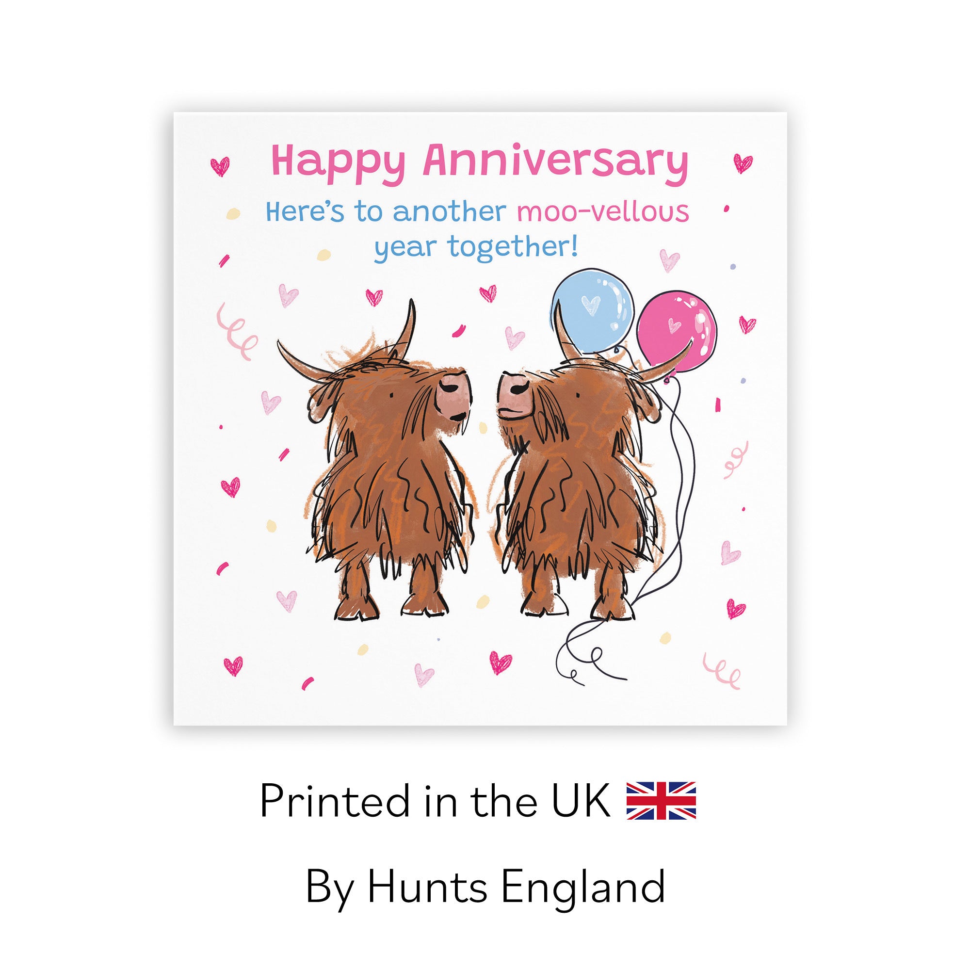 Anniversary Card Highland Cows Animal Party - Default Title (RM00826)