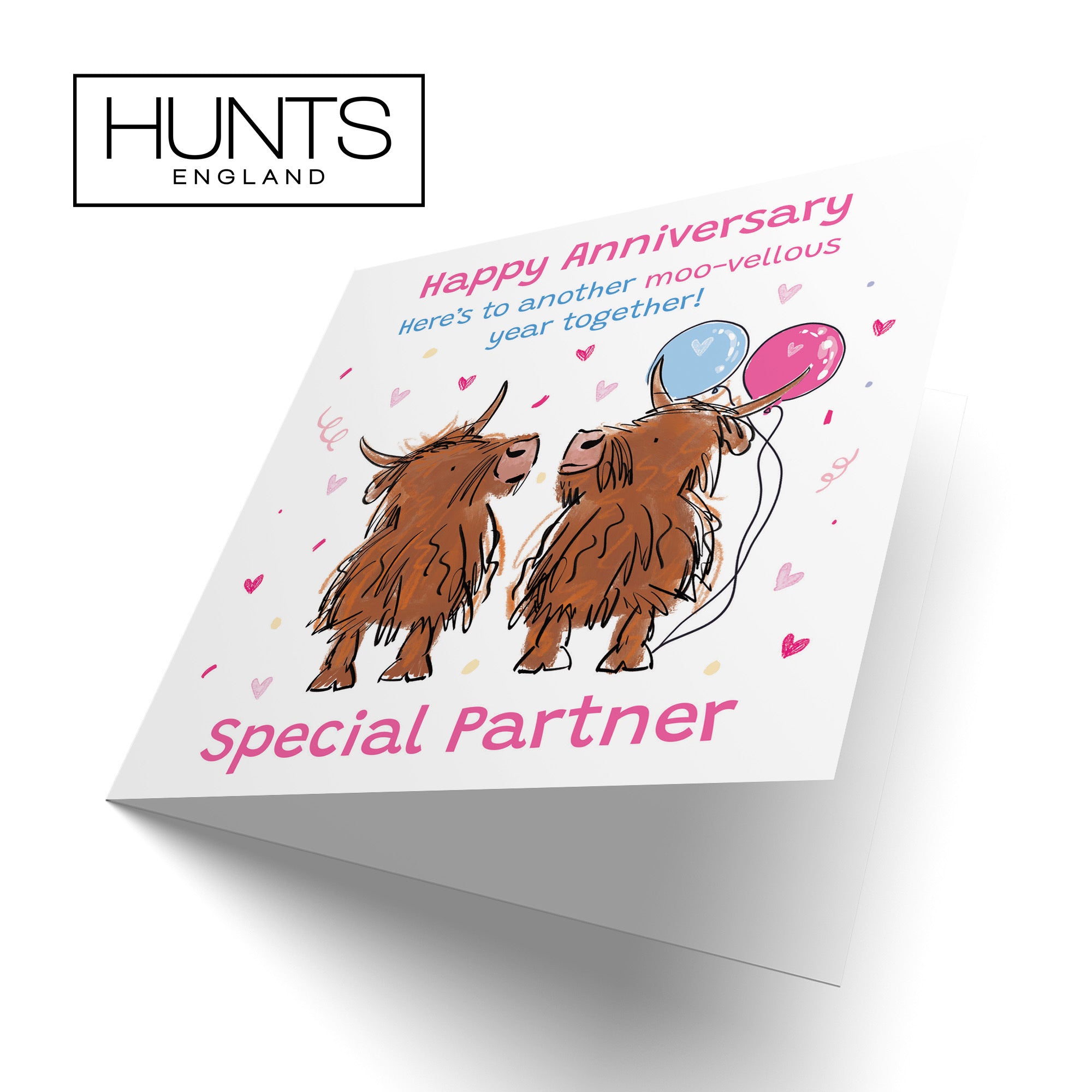 Partner Anniversary Card Highland Cows Animal Party - Default Title (RM00830)