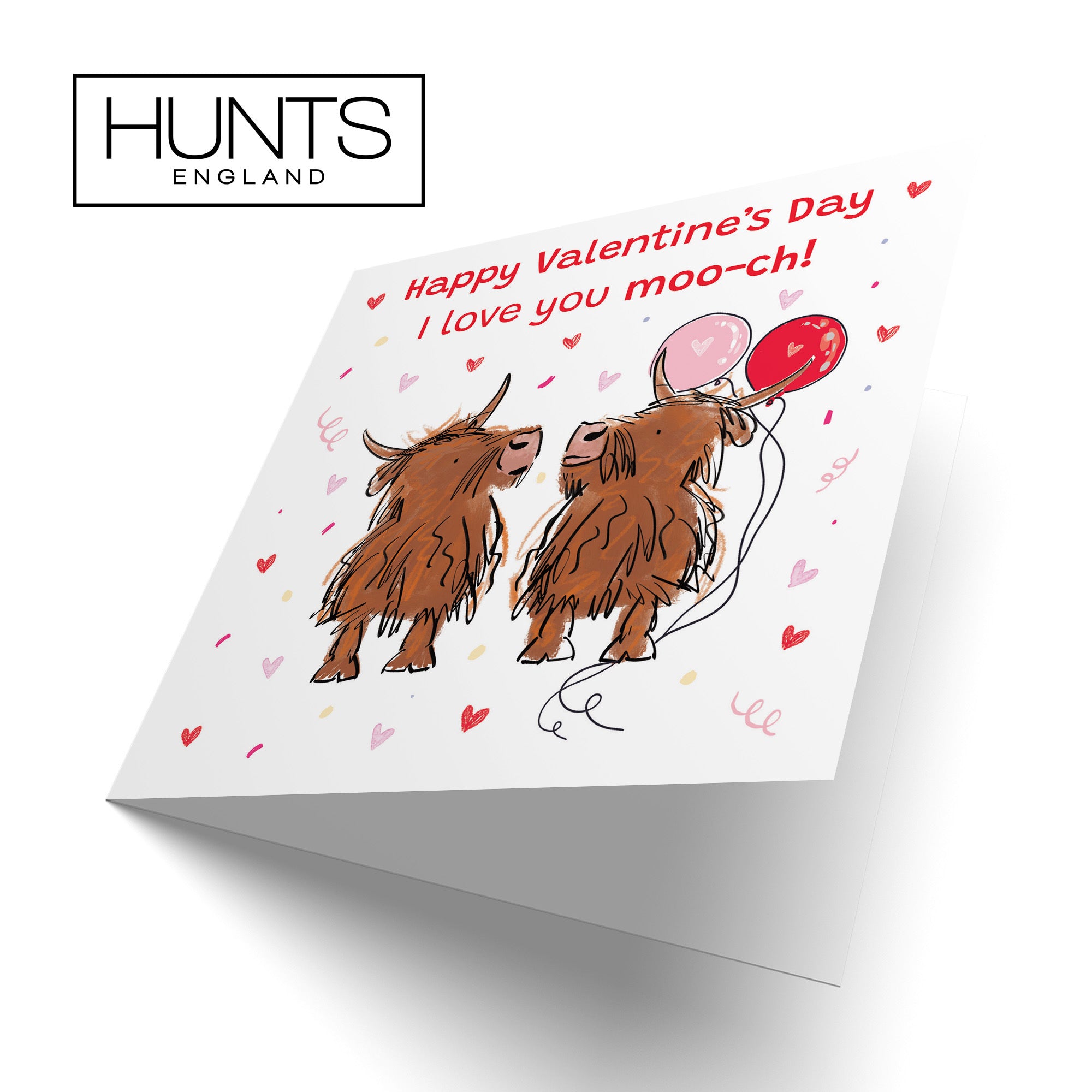 Valentine’s Day Card Highland Cows Animal Party - Default Title (RM00842)