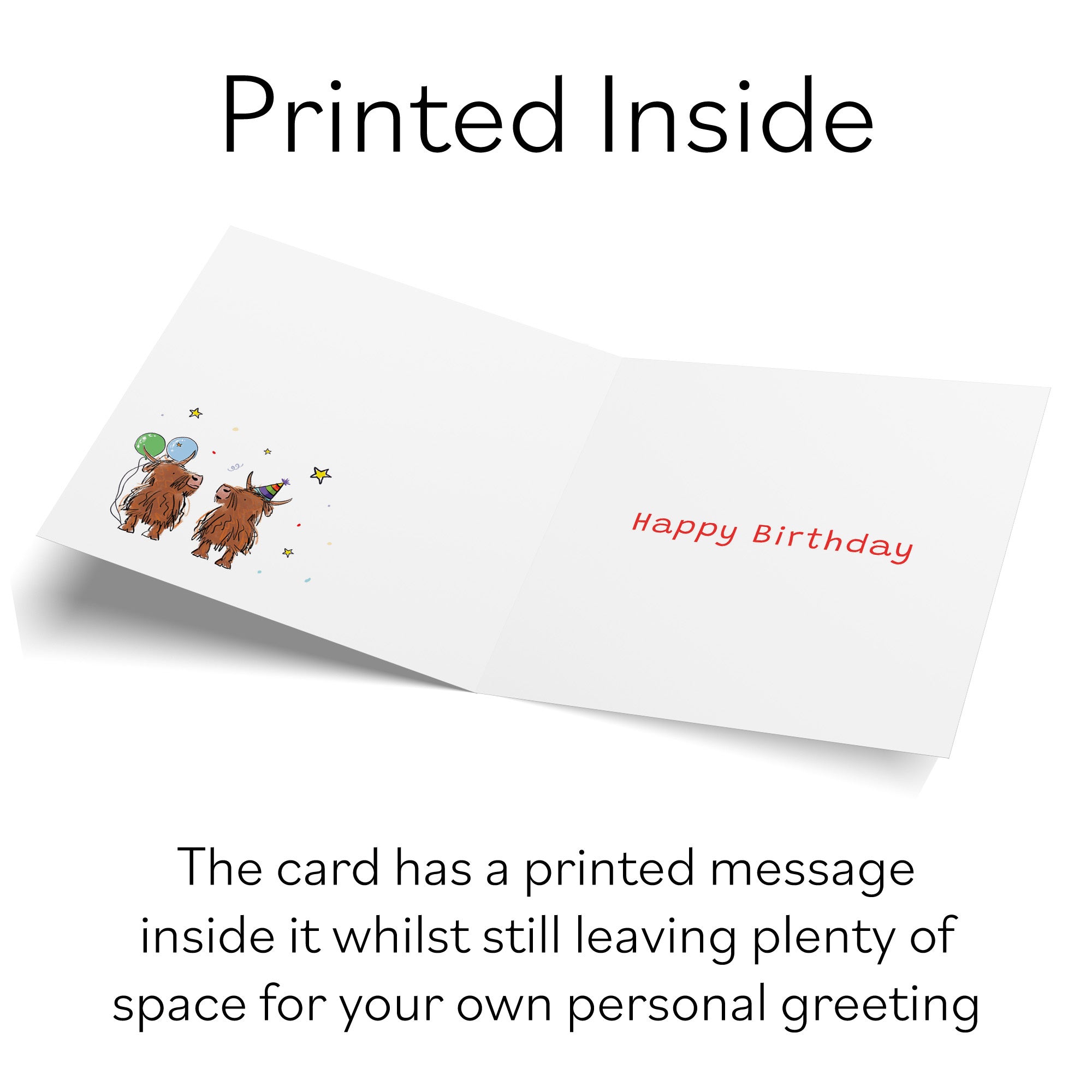 7th Great Nephew Birthday Card Highland Cows Animal Party - Default Title (RM00905)