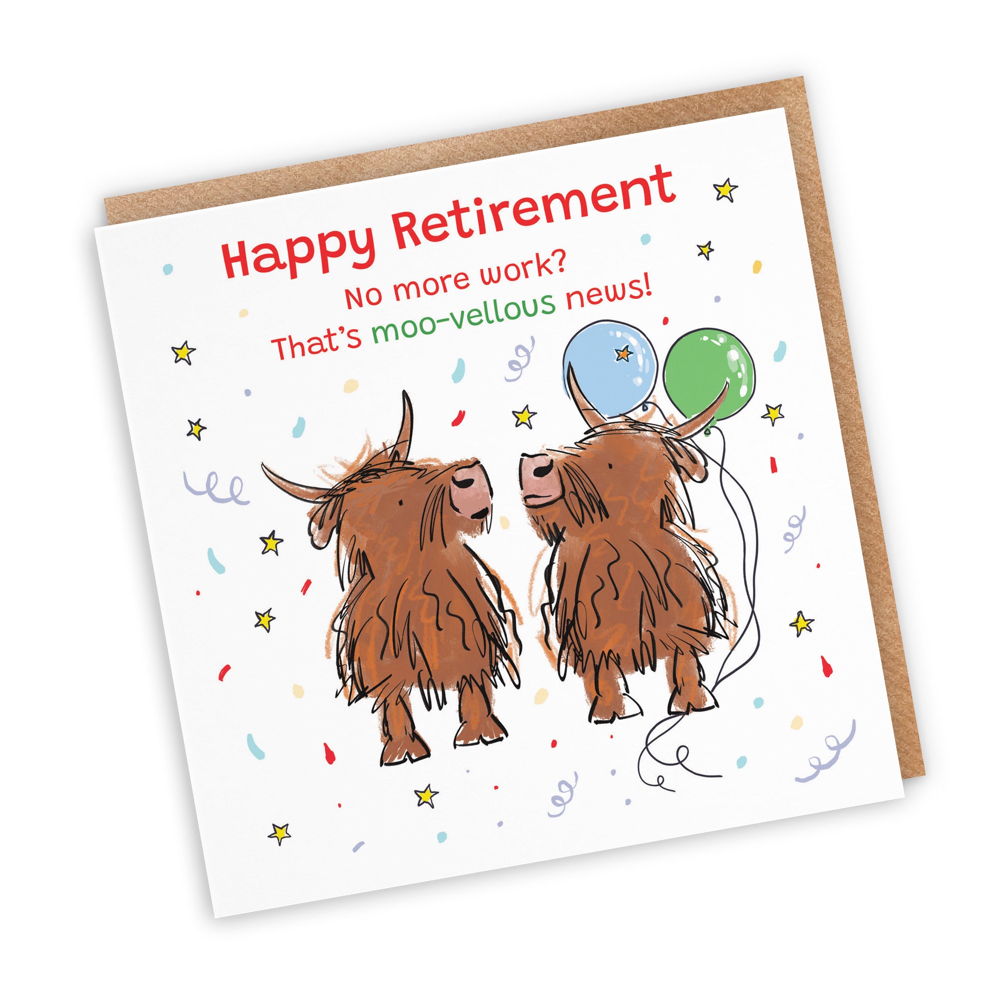 Retirement Card Highland Cows Animal Party - Default Title (RM00920)