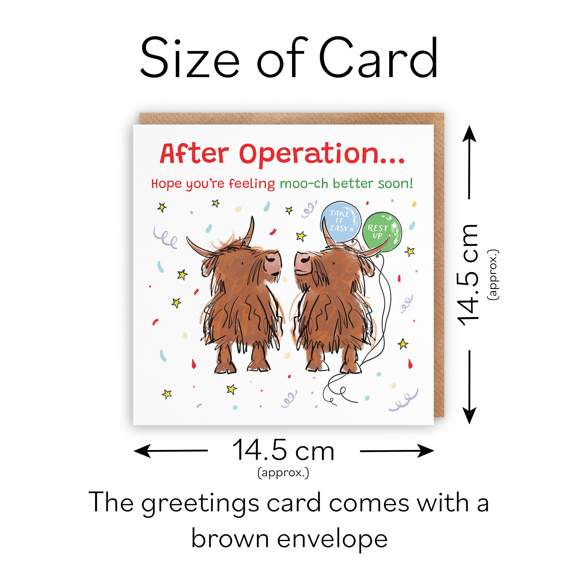 After Operation Get Well Card Highland Cows Animal Party - Default Title (RM00924)