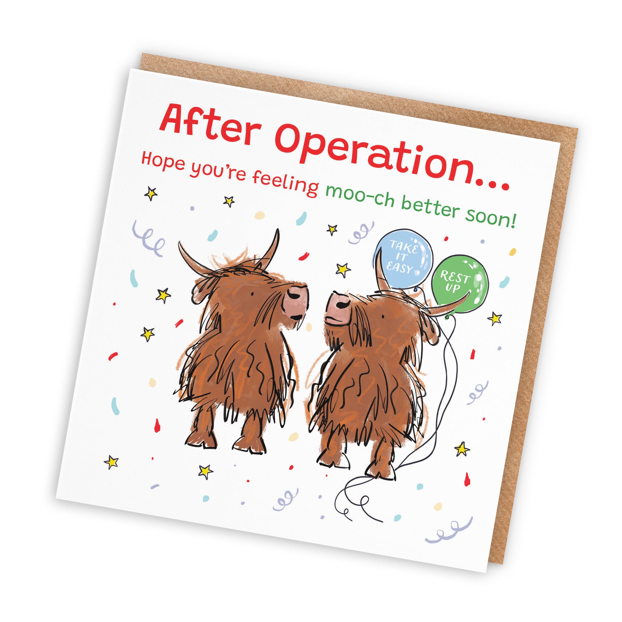 After Operation Get Well Card Highland Cows Animal Party - Default Title (RM00924)
