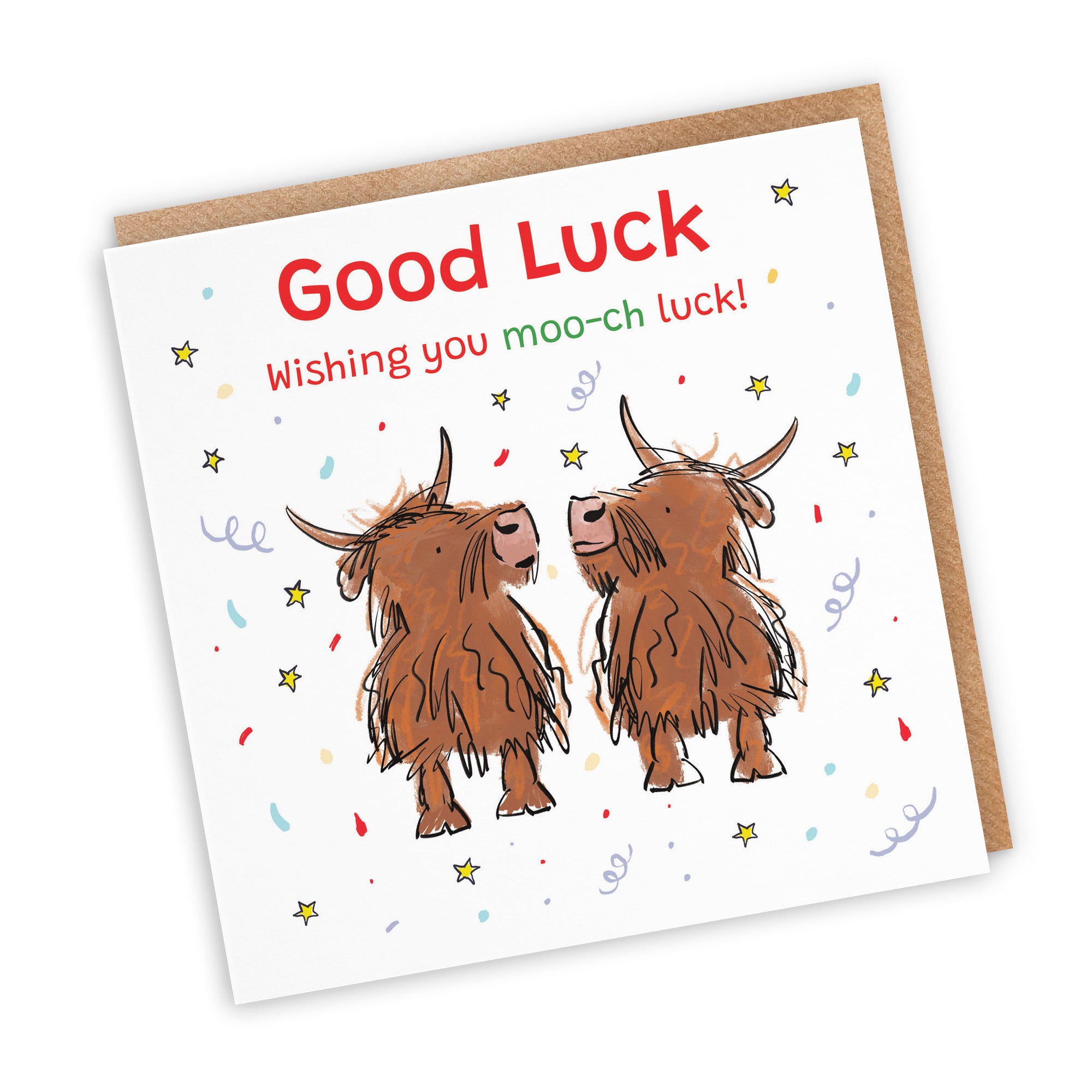 Good Luck Card Highland Cows Animal Party - Default Title (RM01099)