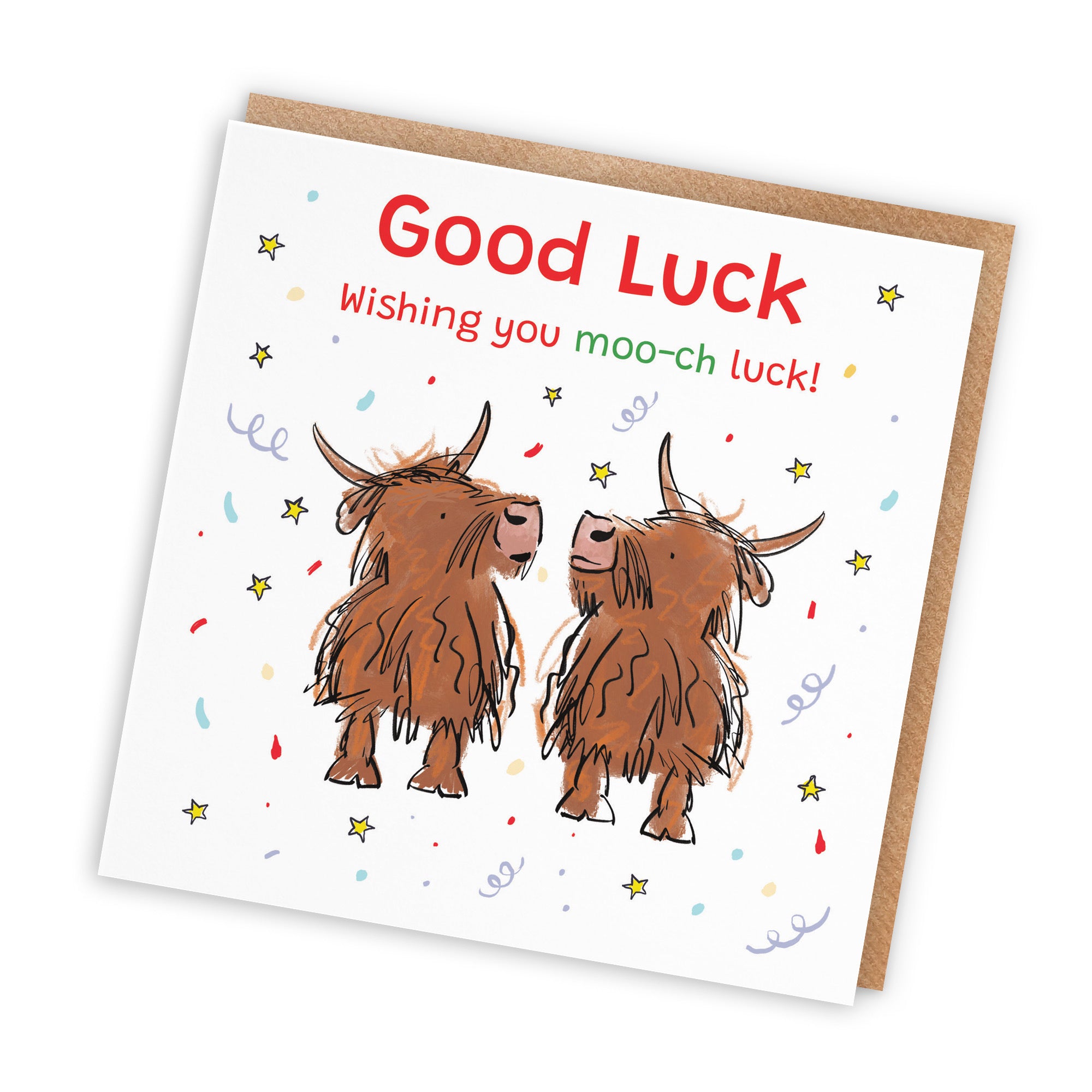 Good Luck Card Highland Cows Animal Party - Default Title (RM01099)
