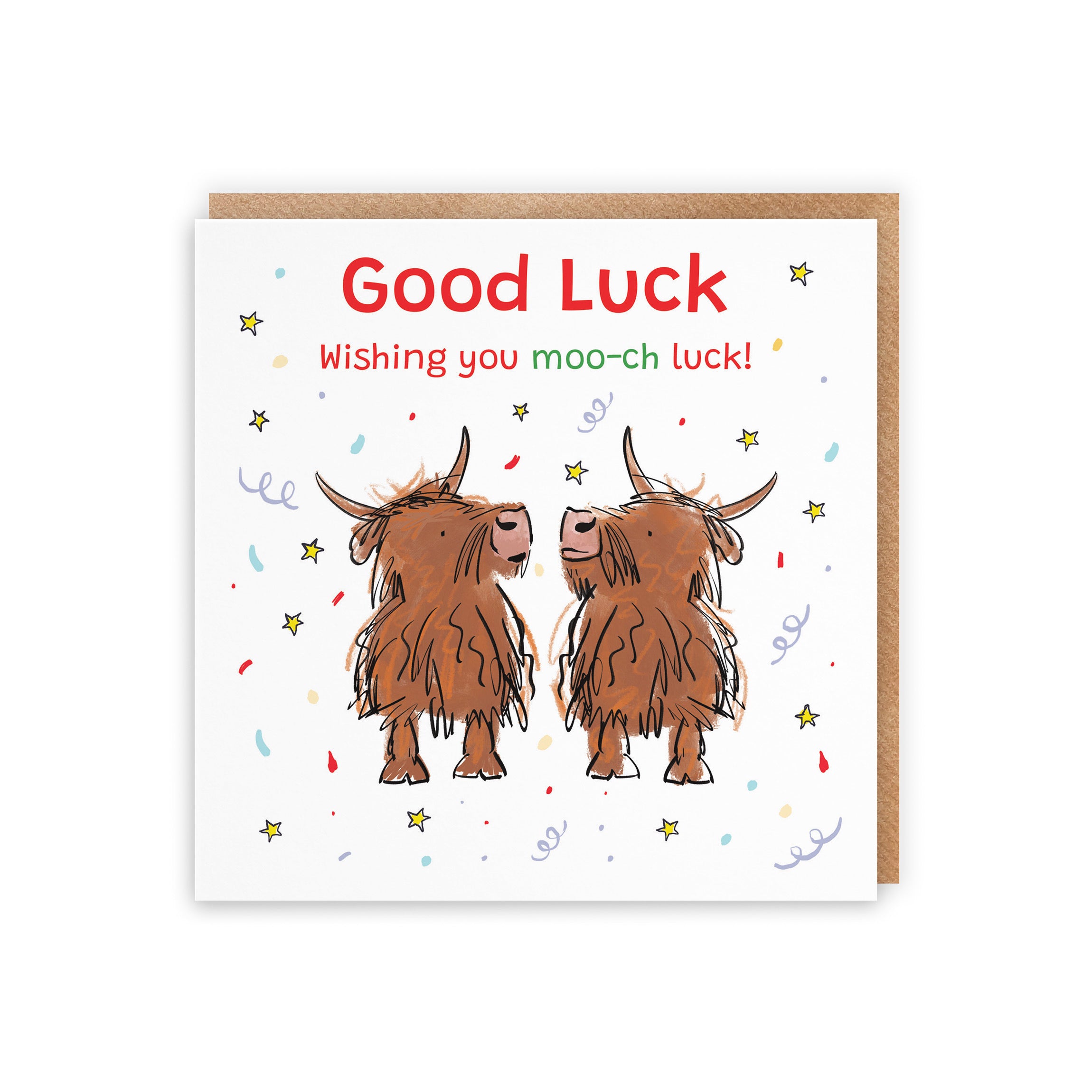 Good Luck Card Highland Cows Animal Party - Default Title (RM01099)