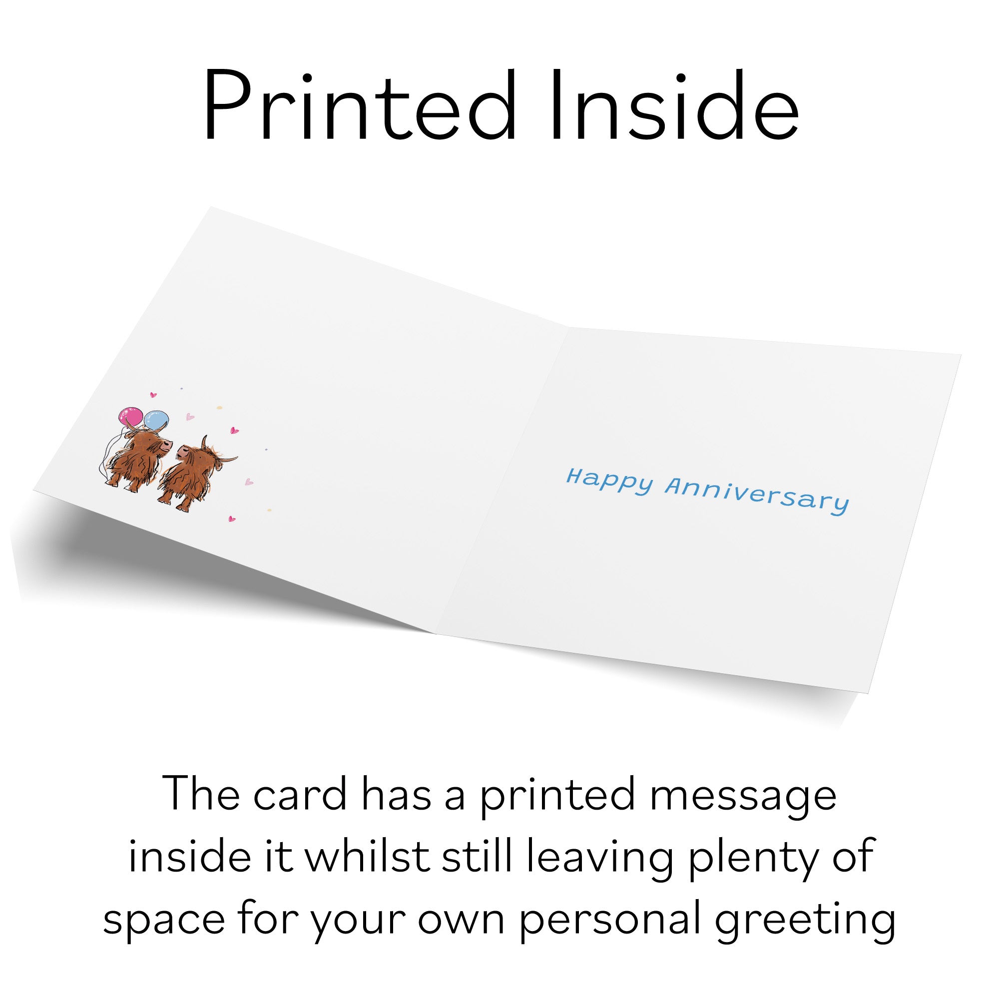 38th Husband Anniversary Card Highland Cows Animal Party - Default Title (RM01137)