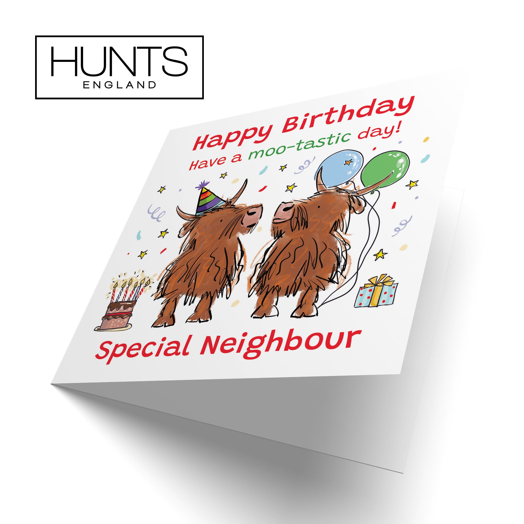 Neighbour Birthday Card Highland Cows Animal Party - Default Title (RM01296)