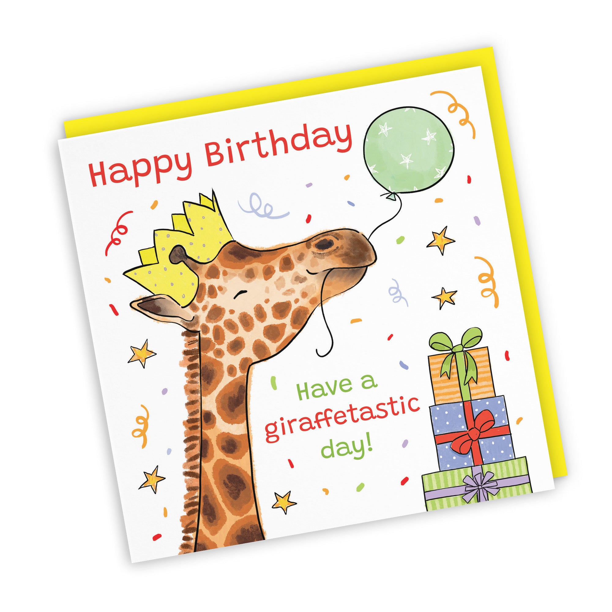 Birthday Card Happy Giraffe Animal Party - Default Title (RM01417)