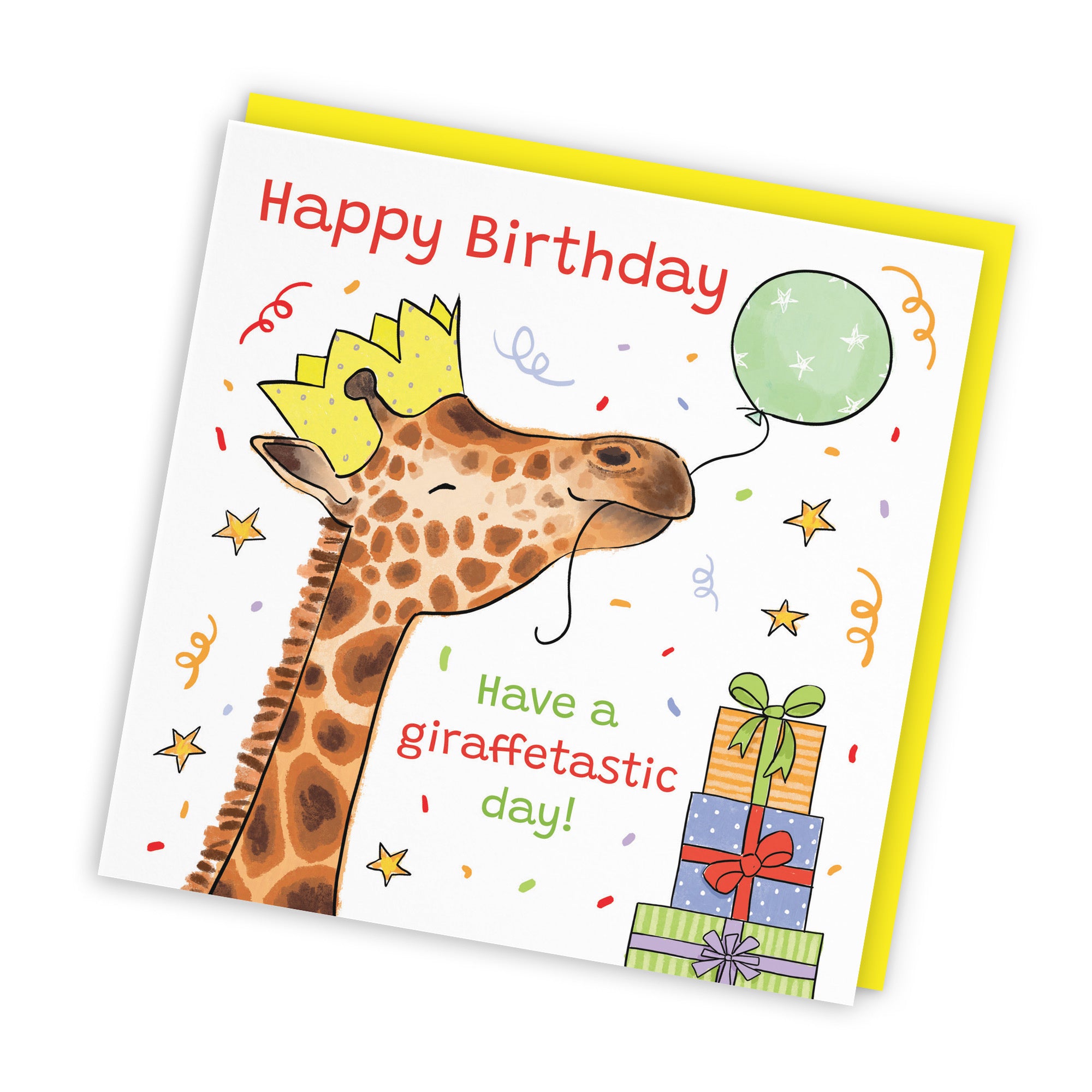 Birthday Card Happy Giraffe Animal Party - Default Title (RM01417)