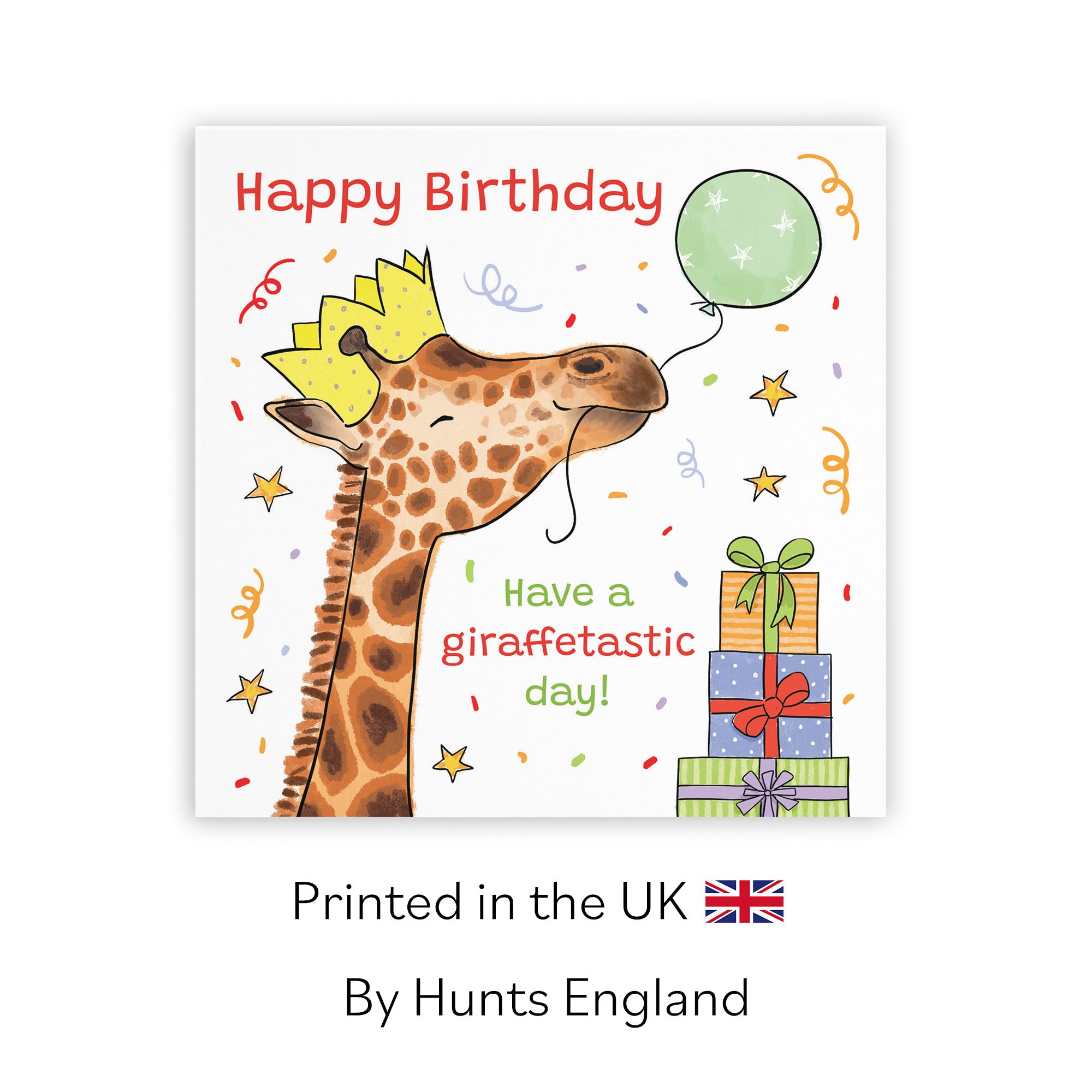 Birthday Card Happy Giraffe Animal Party - Default Title (RM01417)