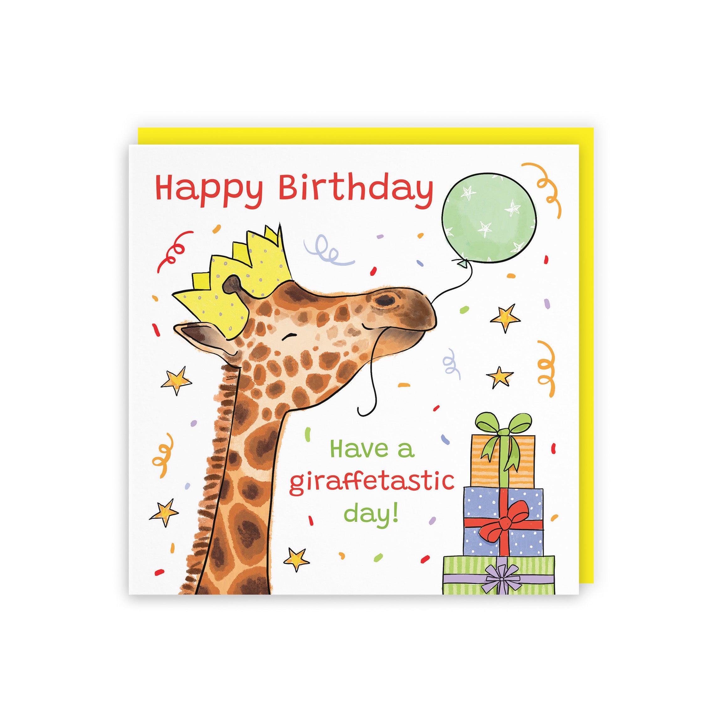 Birthday Card Happy Giraffe Animal Party - Default Title (RM01417)