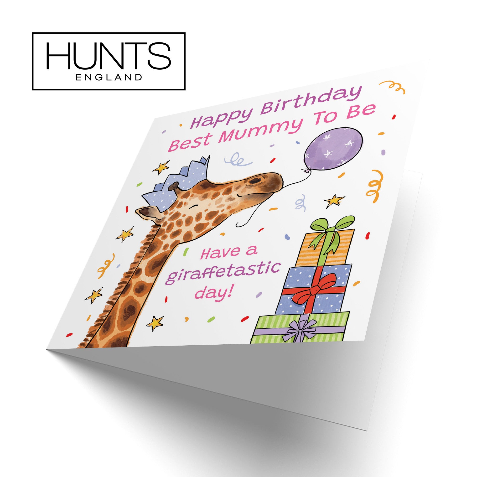 Mummy To Be Birthday Card Happy Giraffe Animal Party - Default Title (RM01460)
