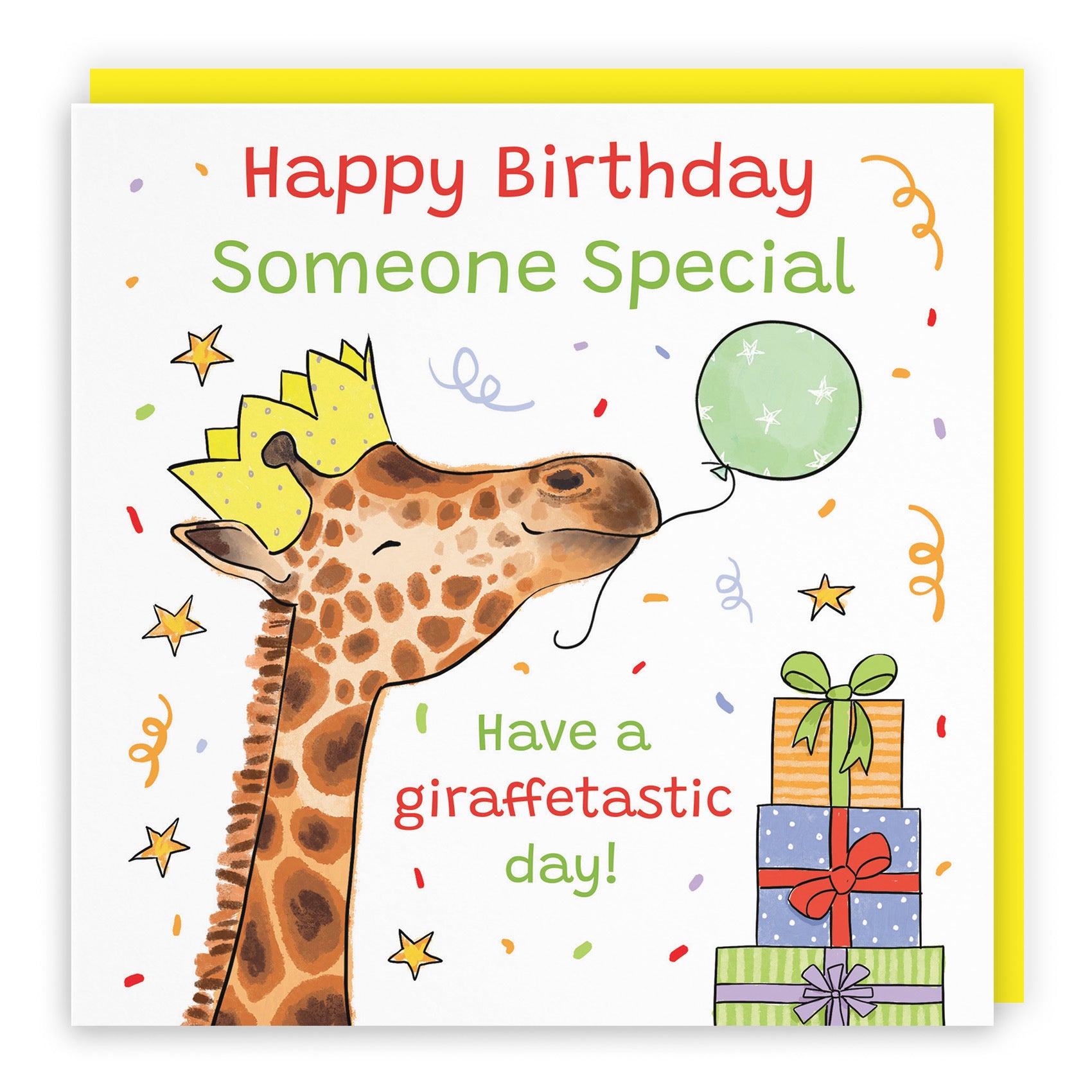 Someone Special Birthday Card Happy Giraffe Animal Party - Default Title (RM01468)