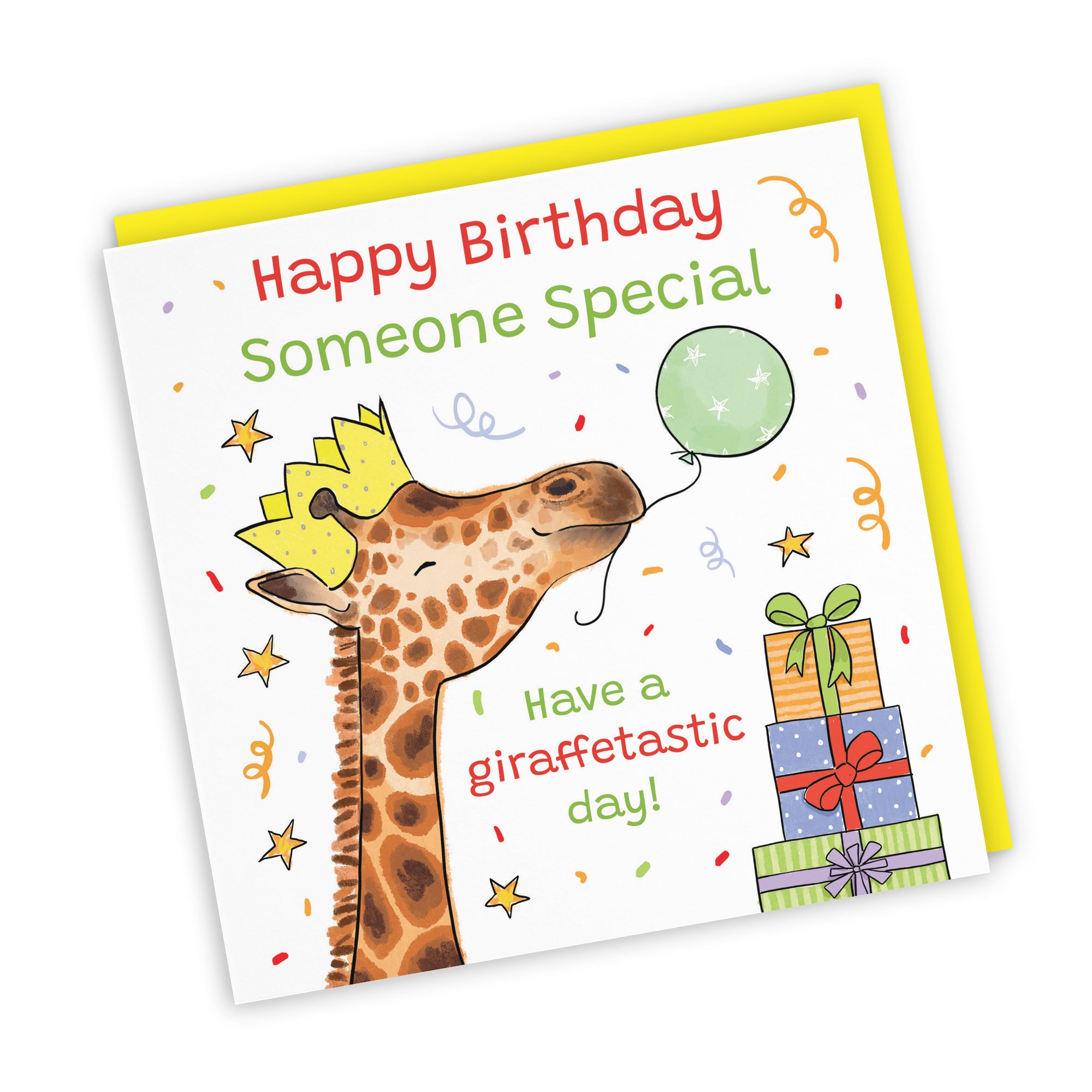 Someone Special Birthday Card Happy Giraffe Animal Party - Default Title (RM01468)